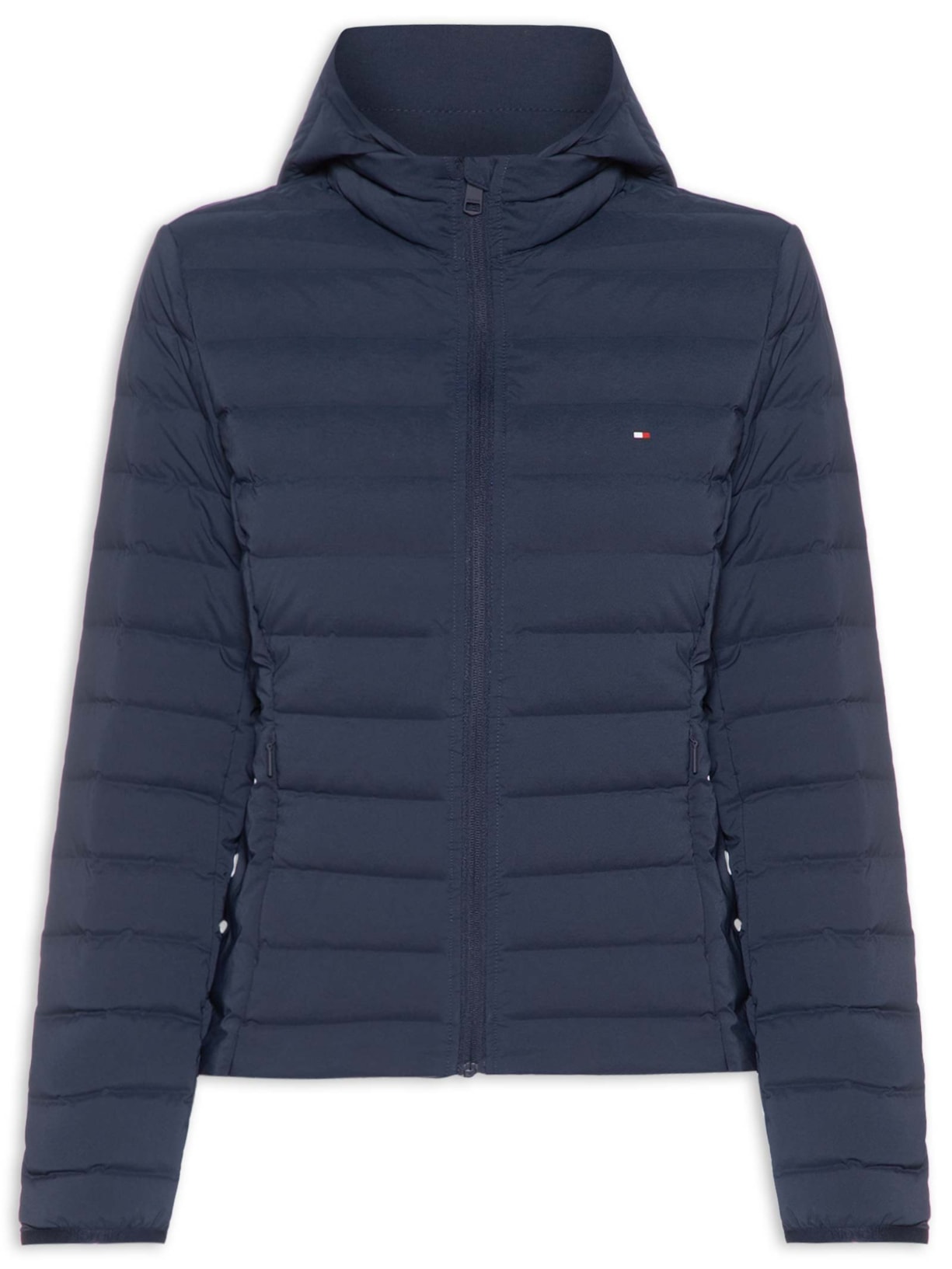 Jaqueta Feminina Stretch Nylon LW Down Azul Tommy Hilfiger