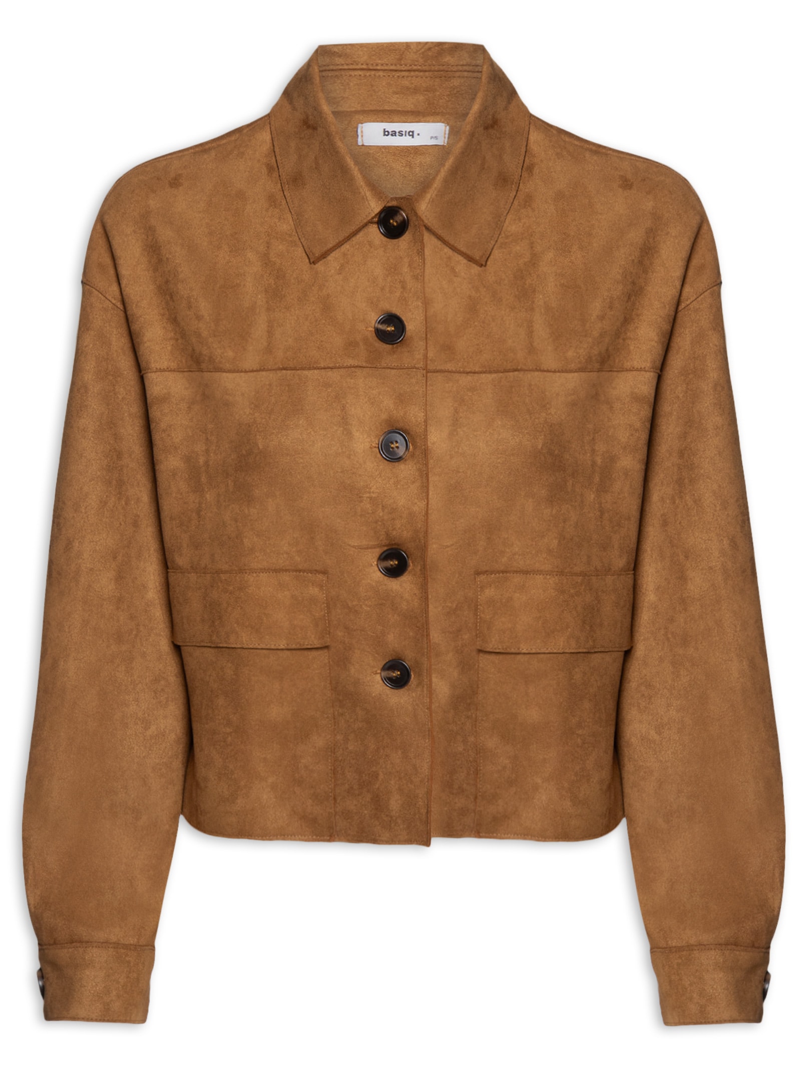 Jaqueta Feminina Suede - Bege - Basiq
