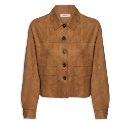 Jaqueta Feminina Suede - Bege