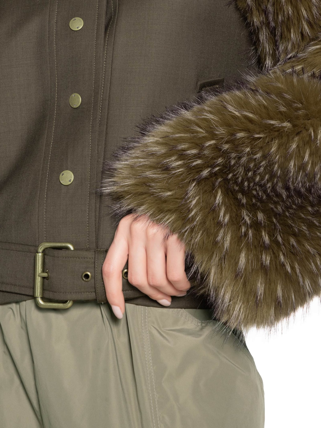 Jaqueta Feminina Super Fur Zizi Marrom Nk