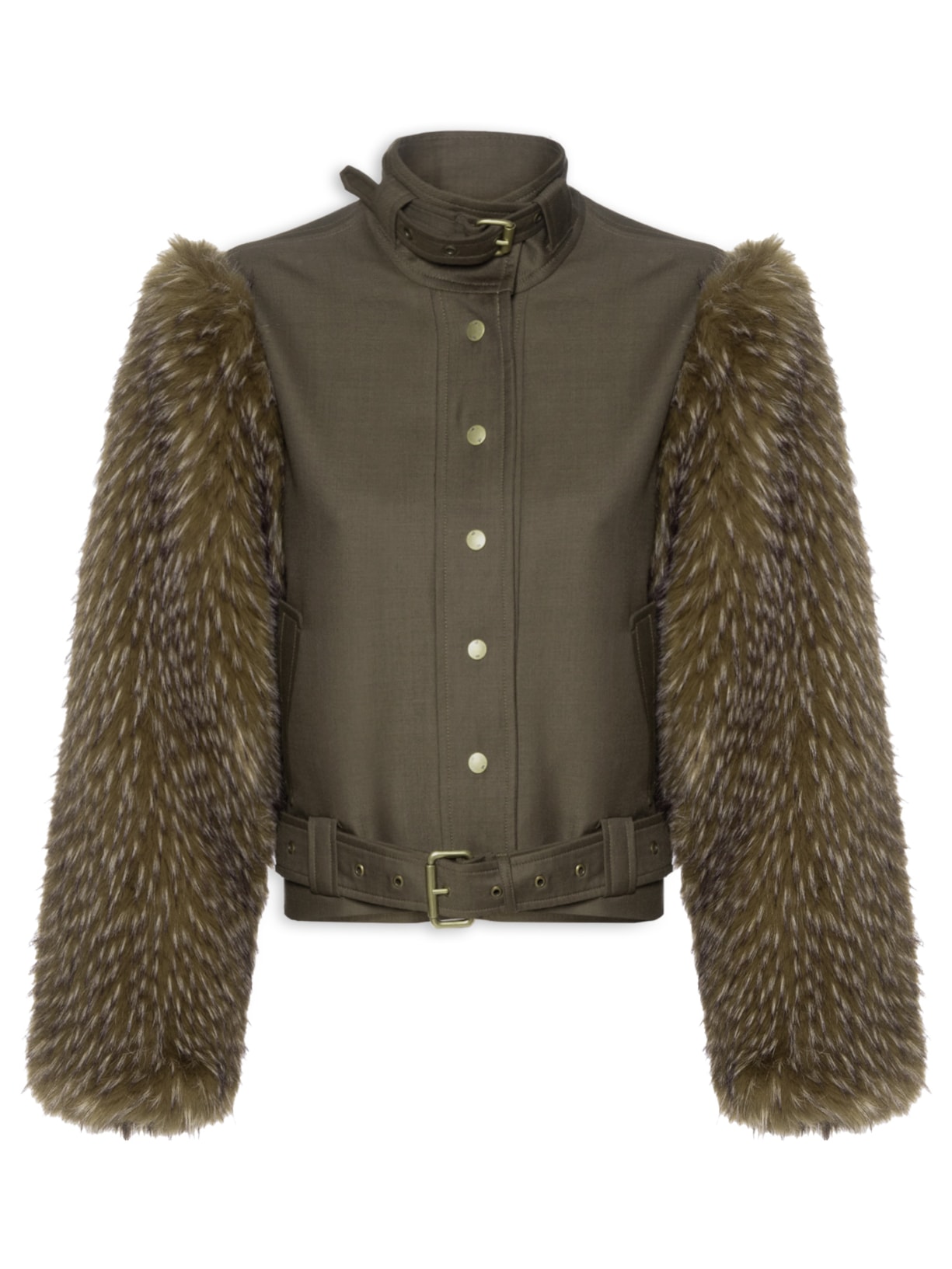 Jaqueta Feminina Super Fur Zizi Marrom Nk