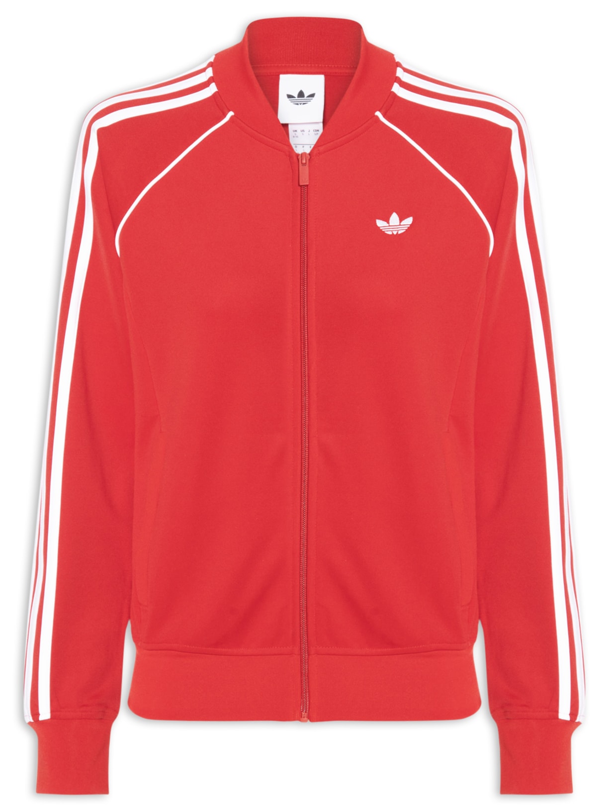 Jaqueta Feminina  Superstar Track Top Vermelho Adidas Originals