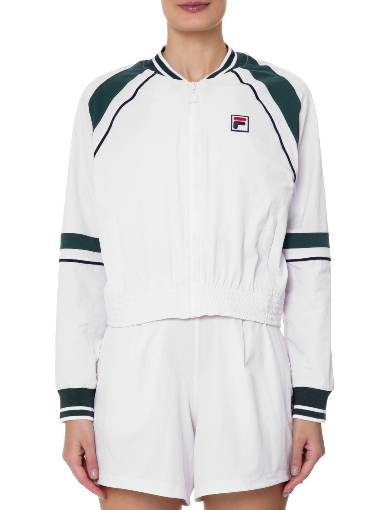 Jaqueta Feminina Tennis Club Branco Fila