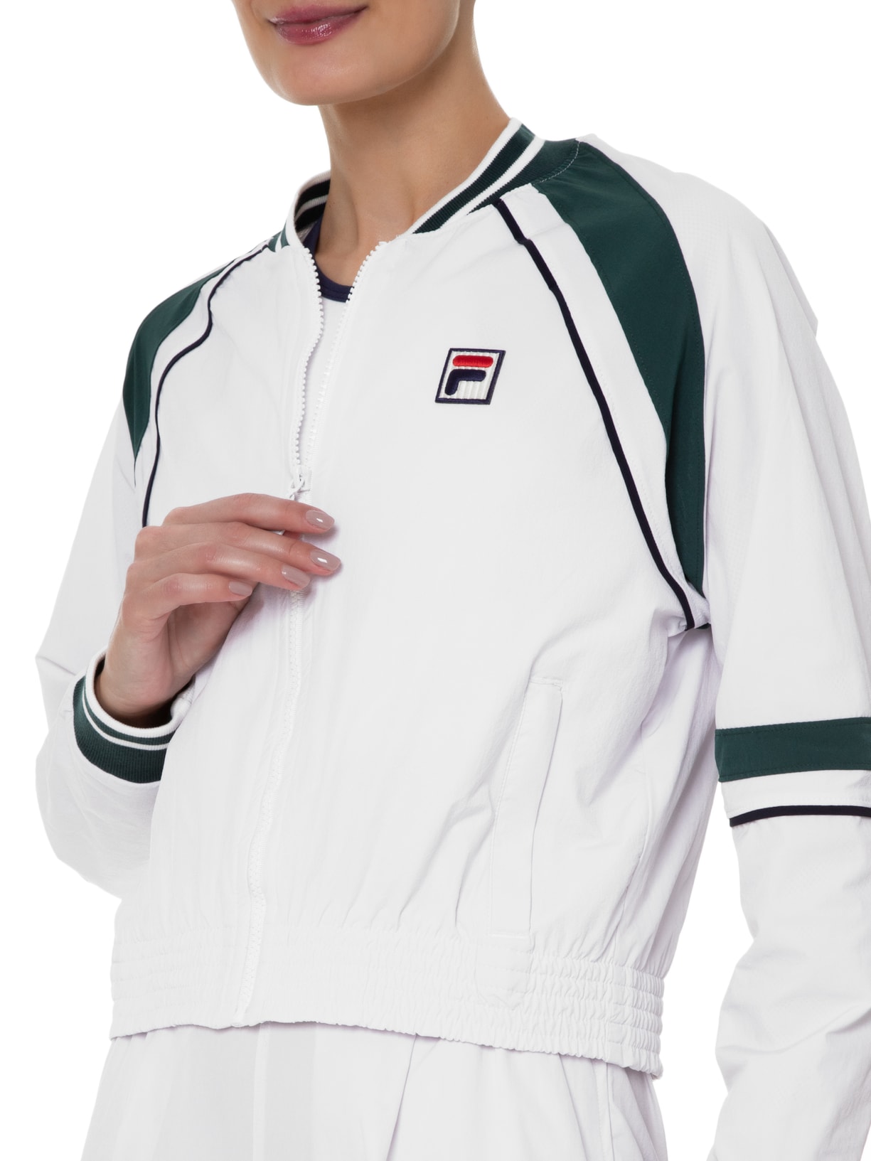 Jaqueta Feminina Tennis Club Branco Fila