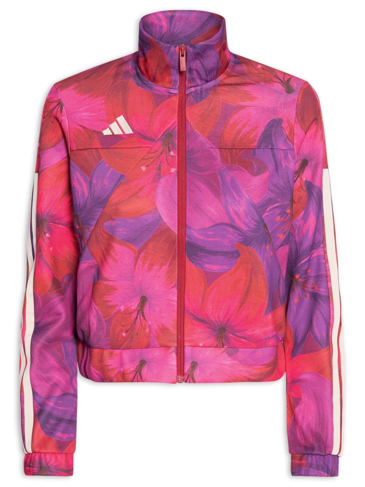 Jaqueta Feminina Tiro TT Rosa Adidas + Farm