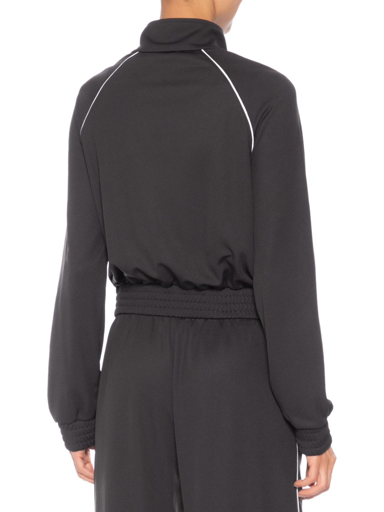 Jaqueta Feminina Track Serif Logo Retrô Marrom Sporty & Rich