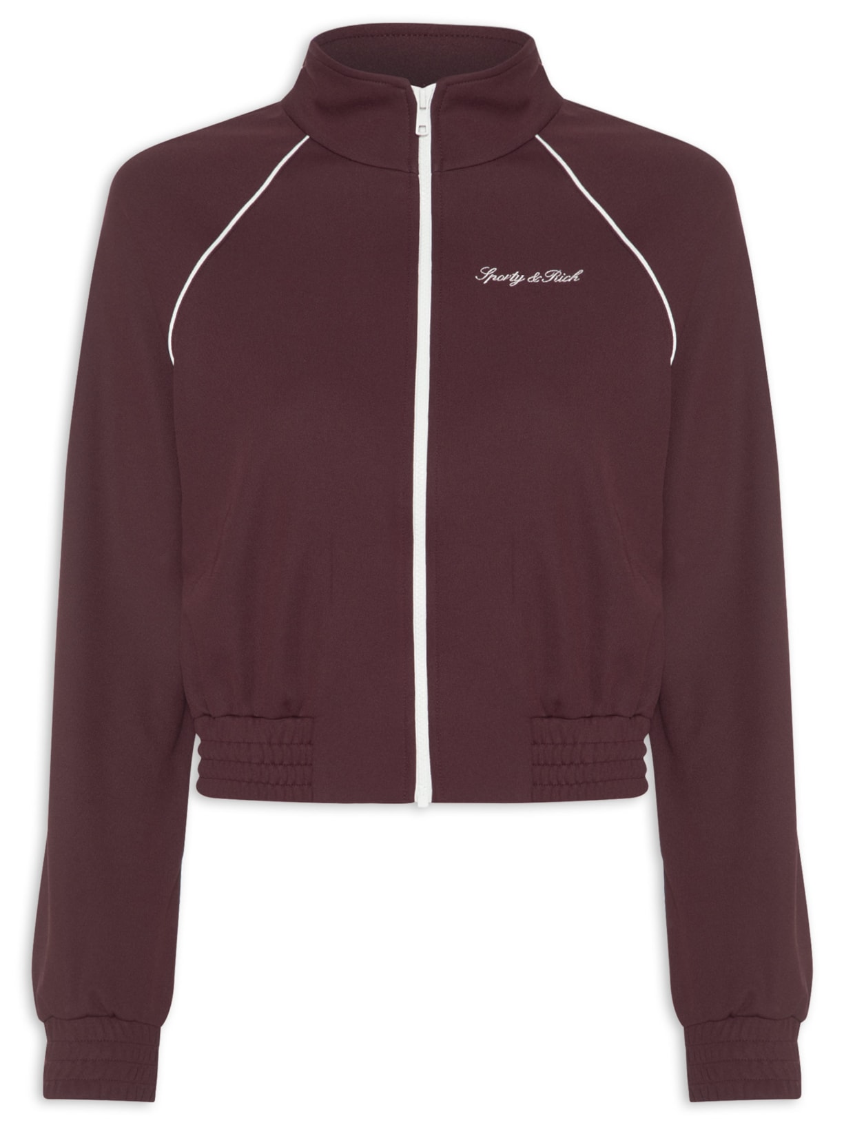 Jaqueta Feminina Track Signature Logo Retrô Vermelho Sporty & Rich