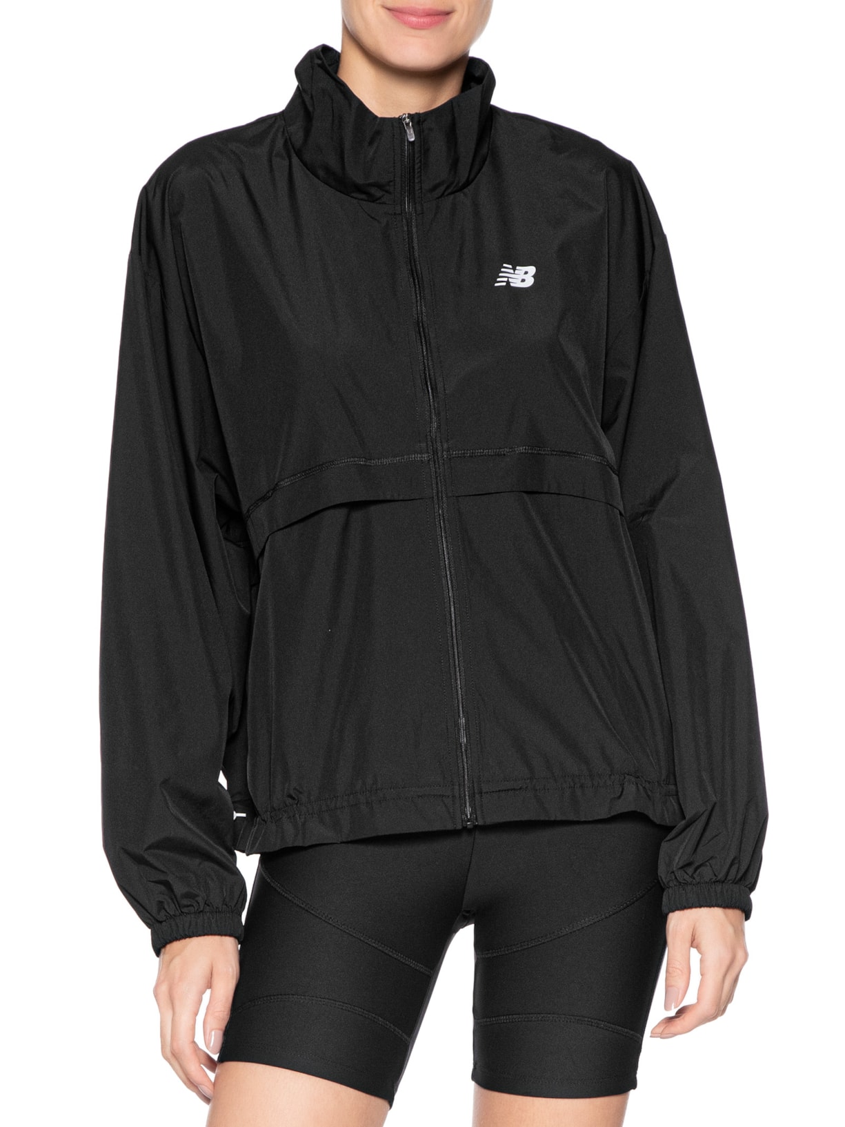 Jaqueta Feminina Trackside Woven Preto New Balance
