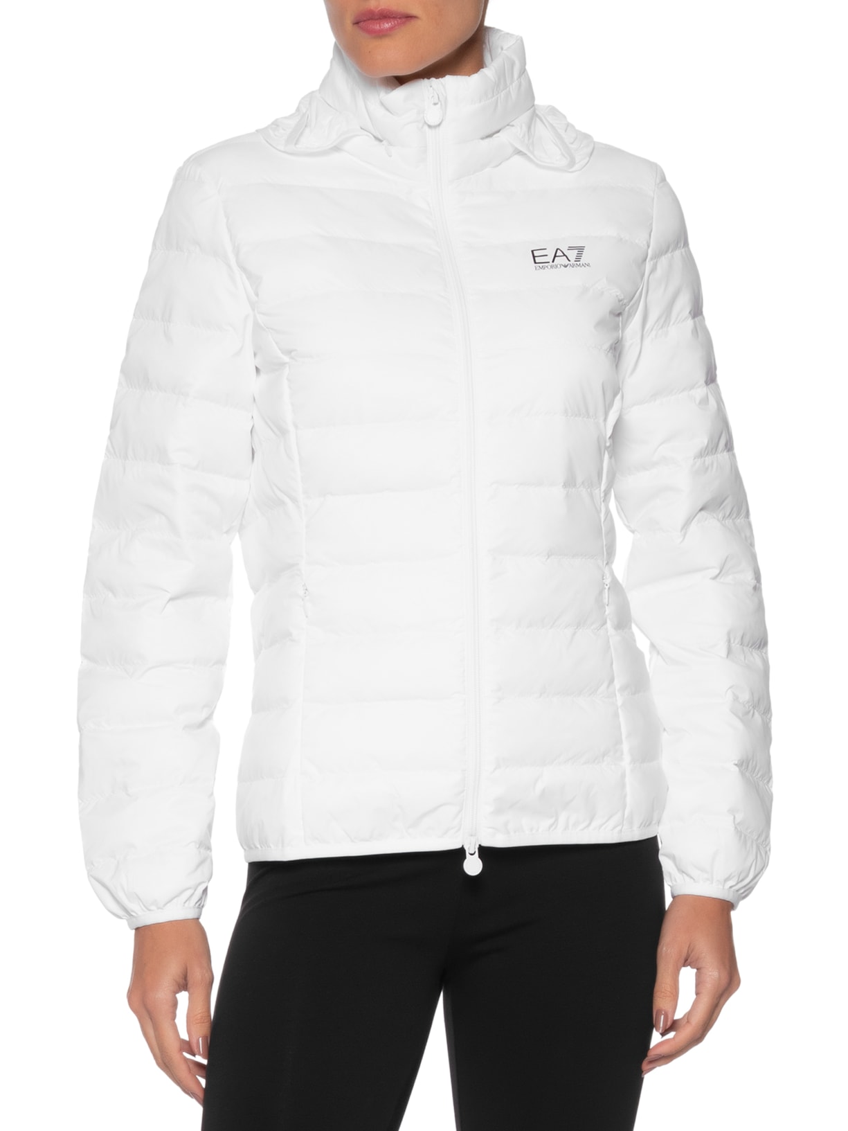 Jaqueta Feminina Train Core Eco Down Ultra Branco Ea7 Emporio Armani