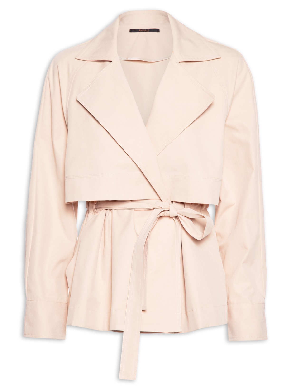 Jaqueta Feminina Trench Amarração - Bege