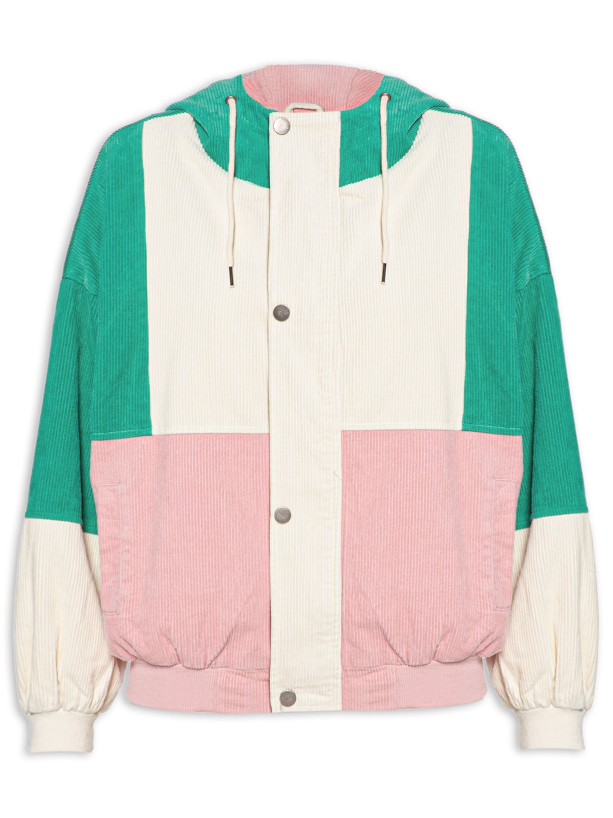 Jaqueta Feminina Tricolor - Verde