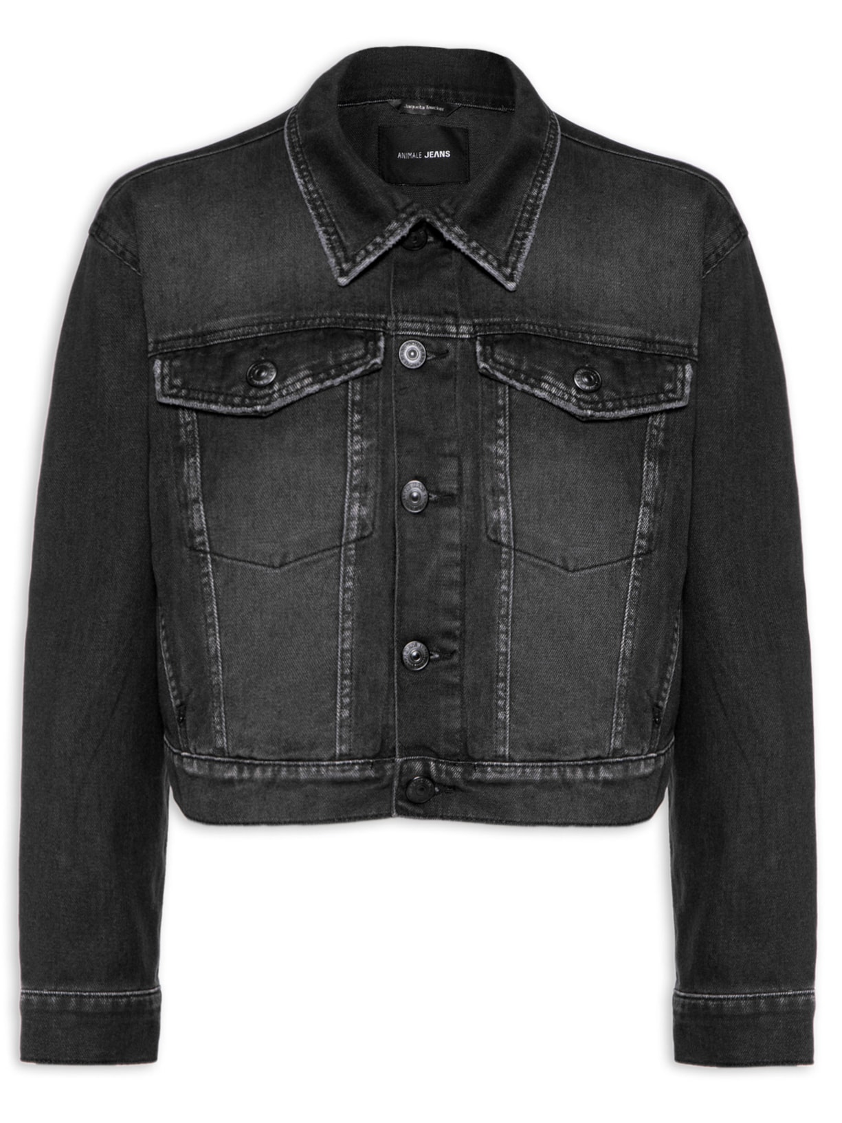 Jaqueta Feminina Trucker - Preto