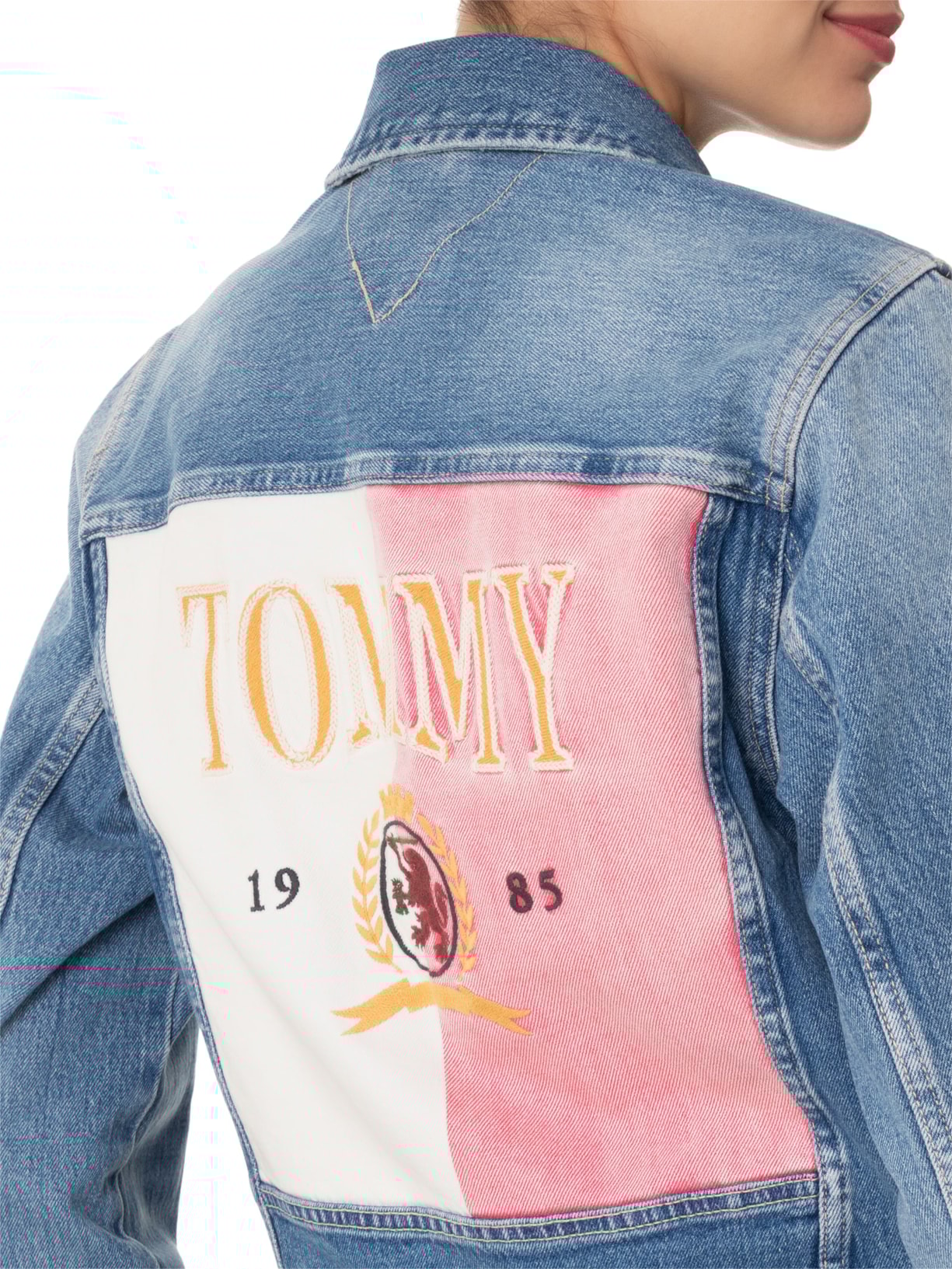 Jaqueta Feminina Trucker Rwb BI5135 Azul Tommy Jeans