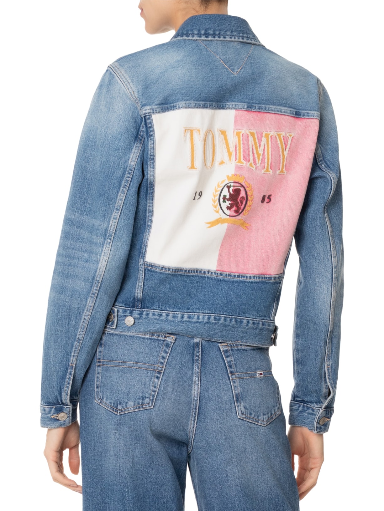 Jaqueta Feminina Trucker Rwb BI5135 Azul Tommy Jeans