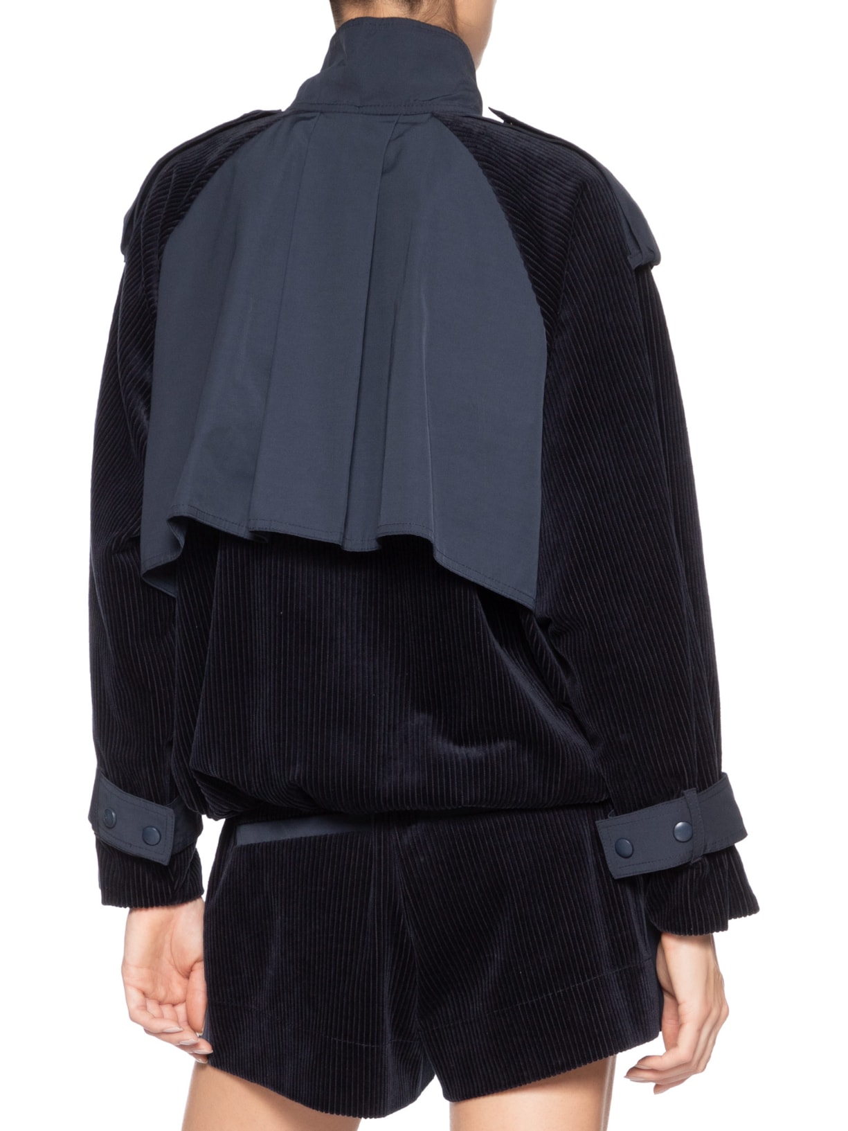 Jaqueta Feminina Veludo Ciclon Fabi Azul Nk