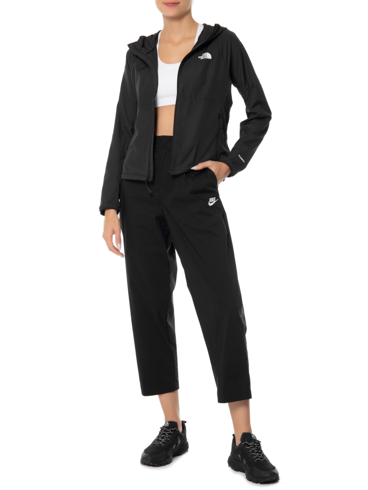 Jaqueta Feminina W Flyweight Hoodie Preto The North Face