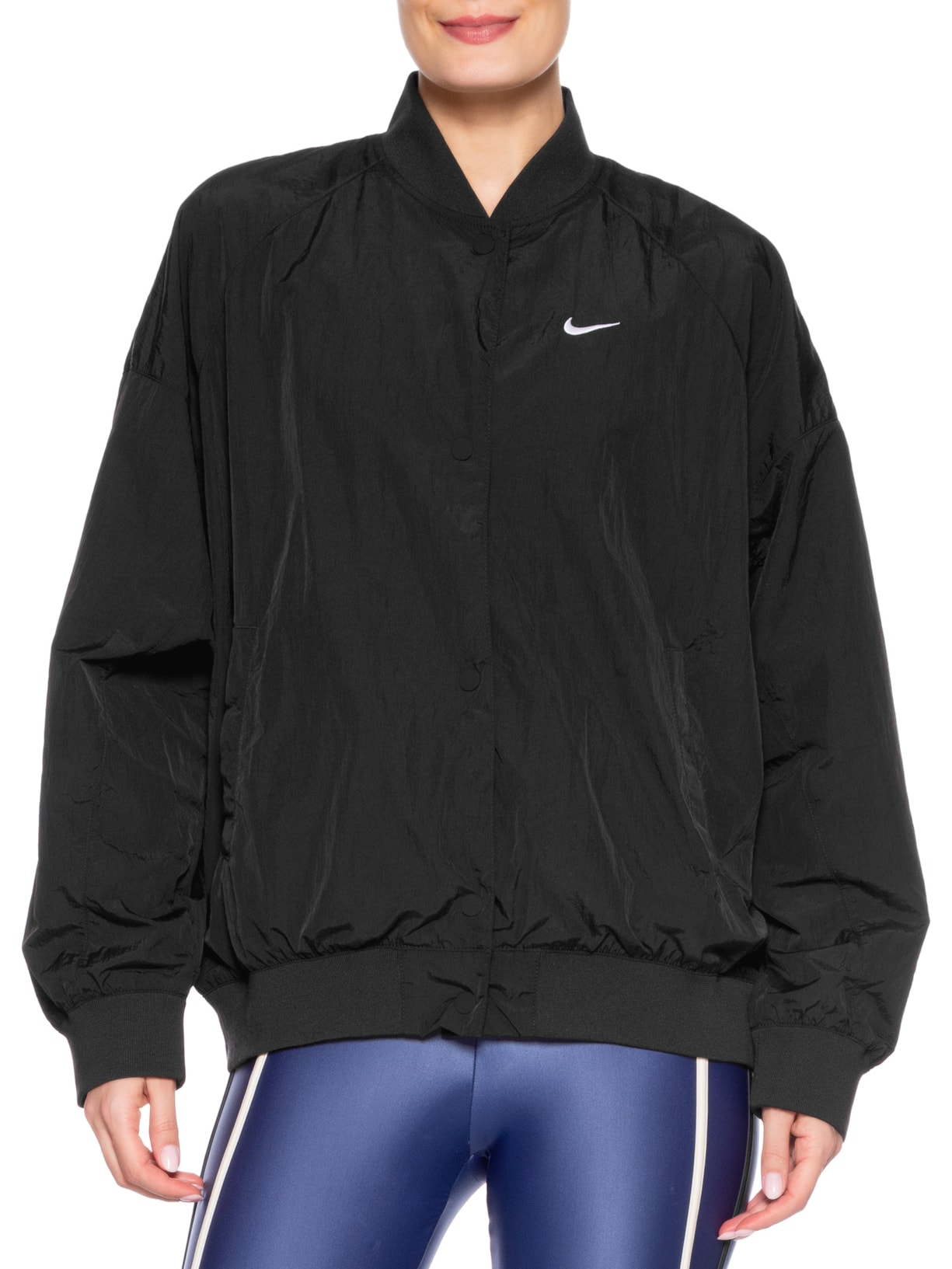 Jaqueta Feminina W NSW HBR Varsity Preto Nike