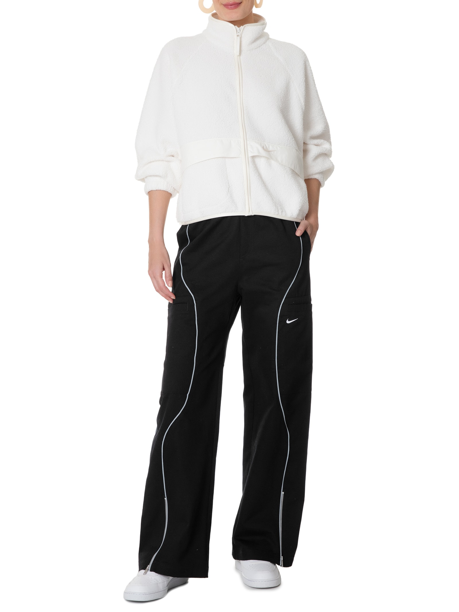 Jaqueta Feminina W Nsw Sherpa Apcu - Branco - Nike