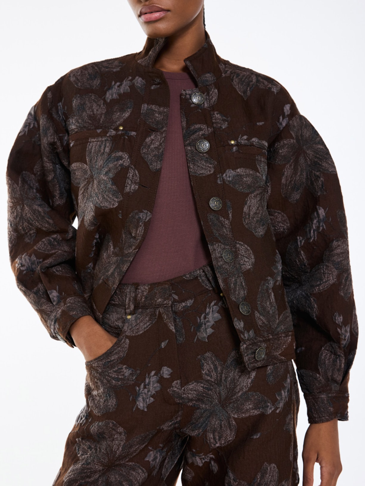 Jaqueta Feminina Wild Brown I26 Marrom Mixed