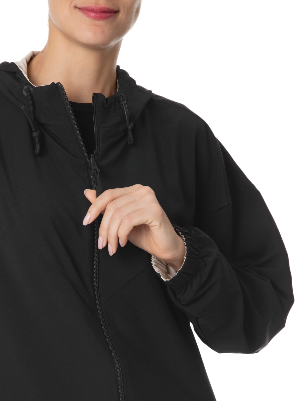 Jaqueta Feminina Windbreaker Superlight Double Face Preto Osklen