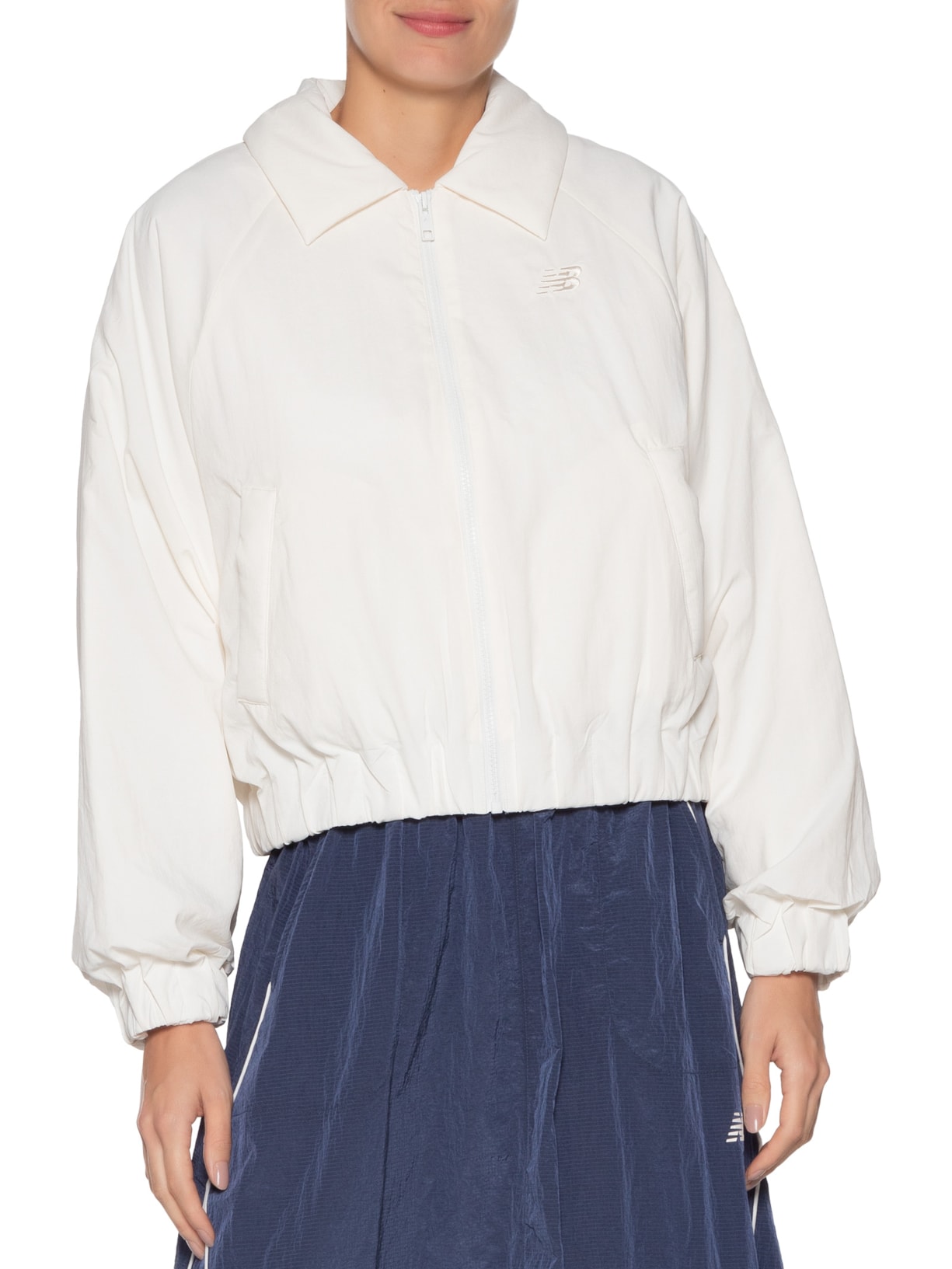 Jaqueta Feminina Woven Bomber Branco New Balance