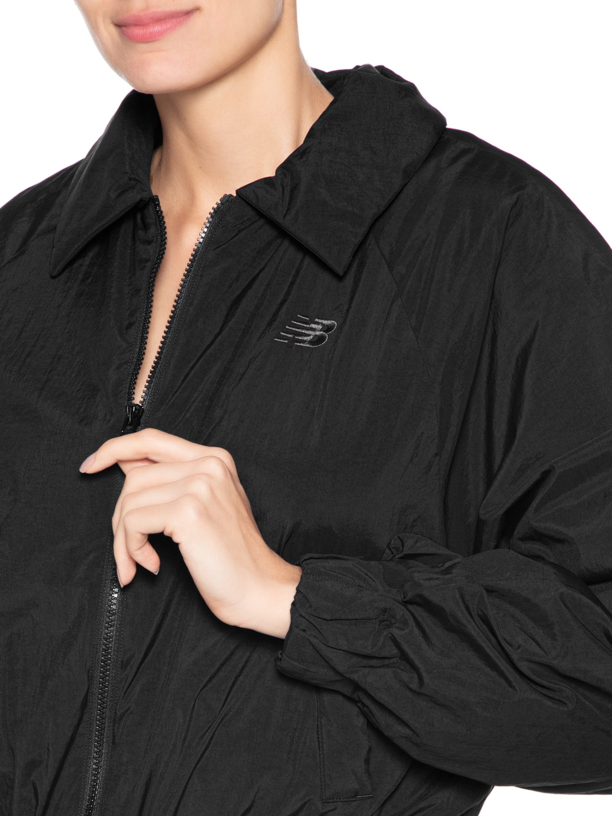 Jaqueta Feminina Woven Bomber Preto New Balance