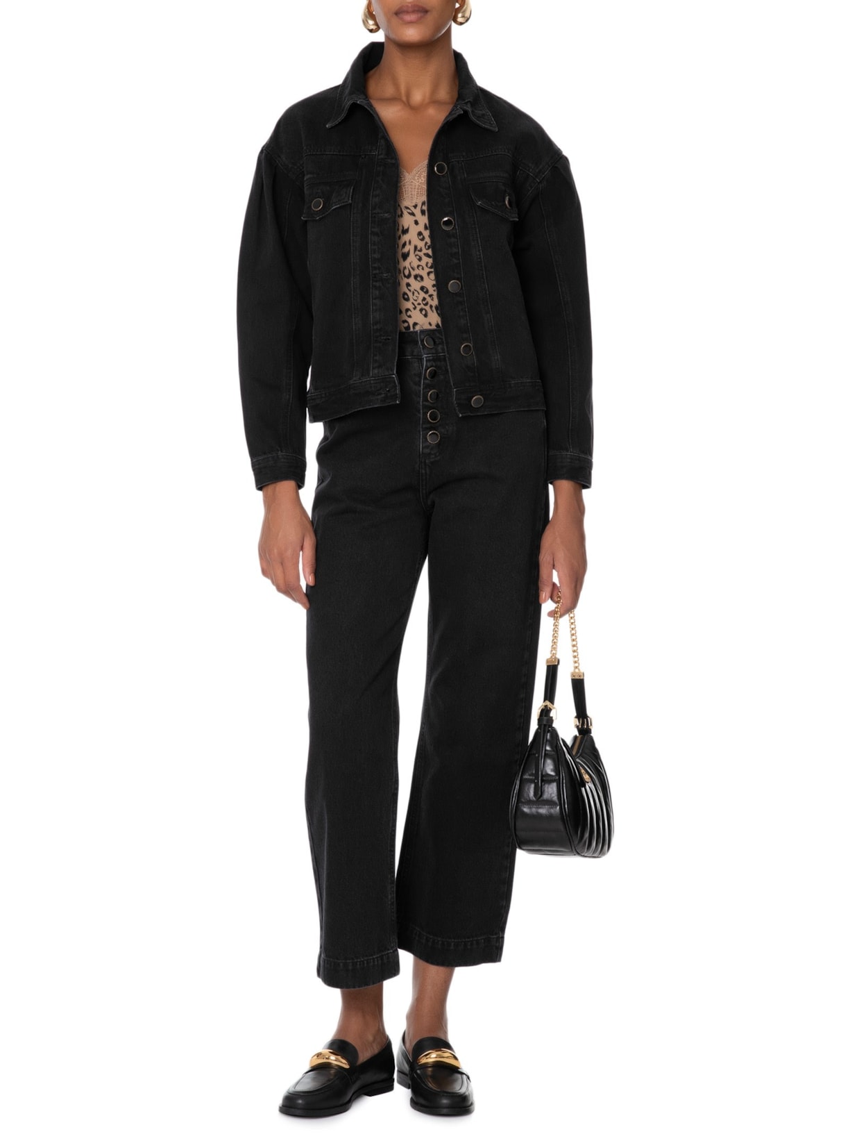 Jaqueta Feminina Yaa Preto Le Lis