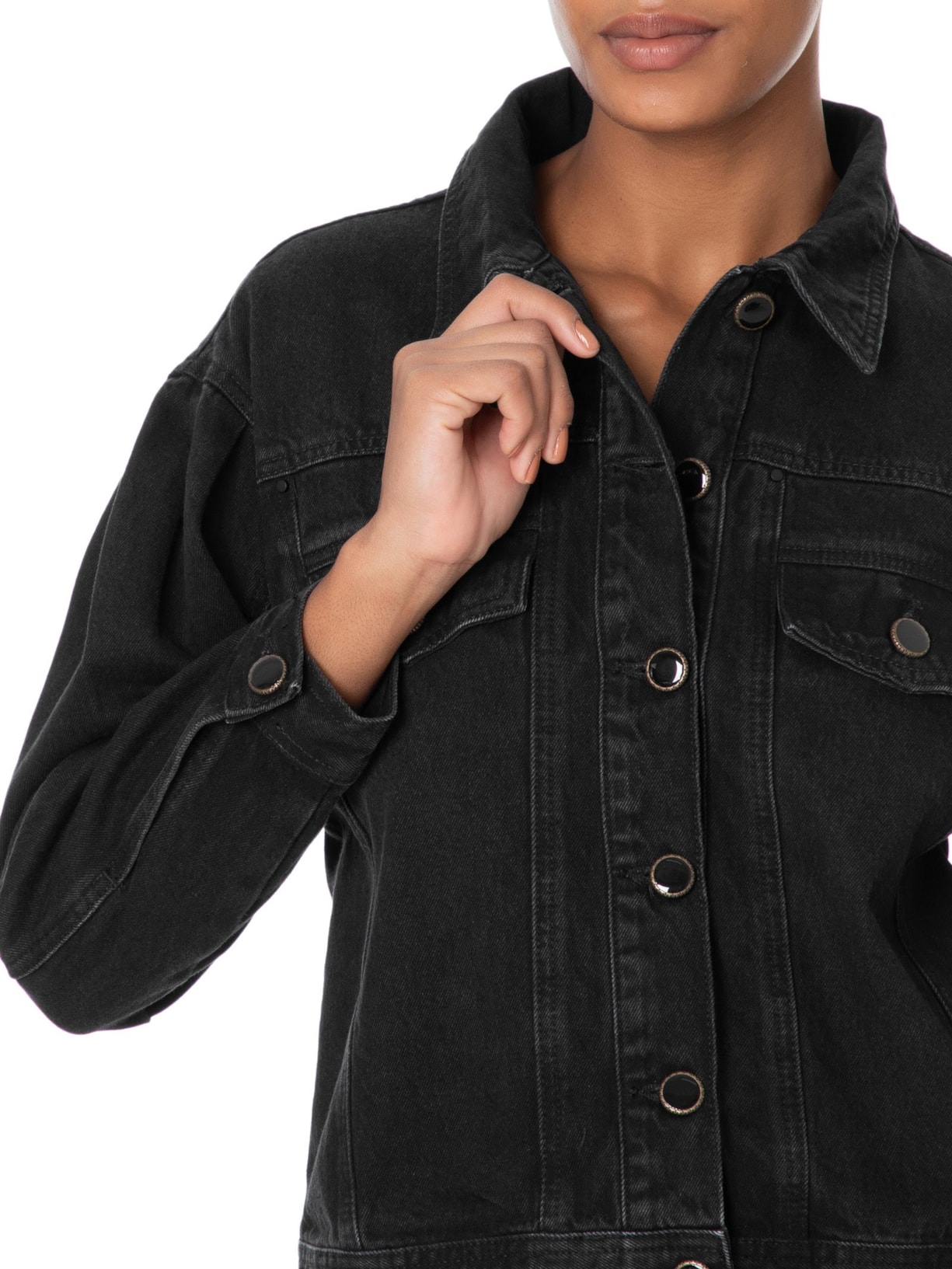 Jaqueta Feminina Yaa Preto Le Lis