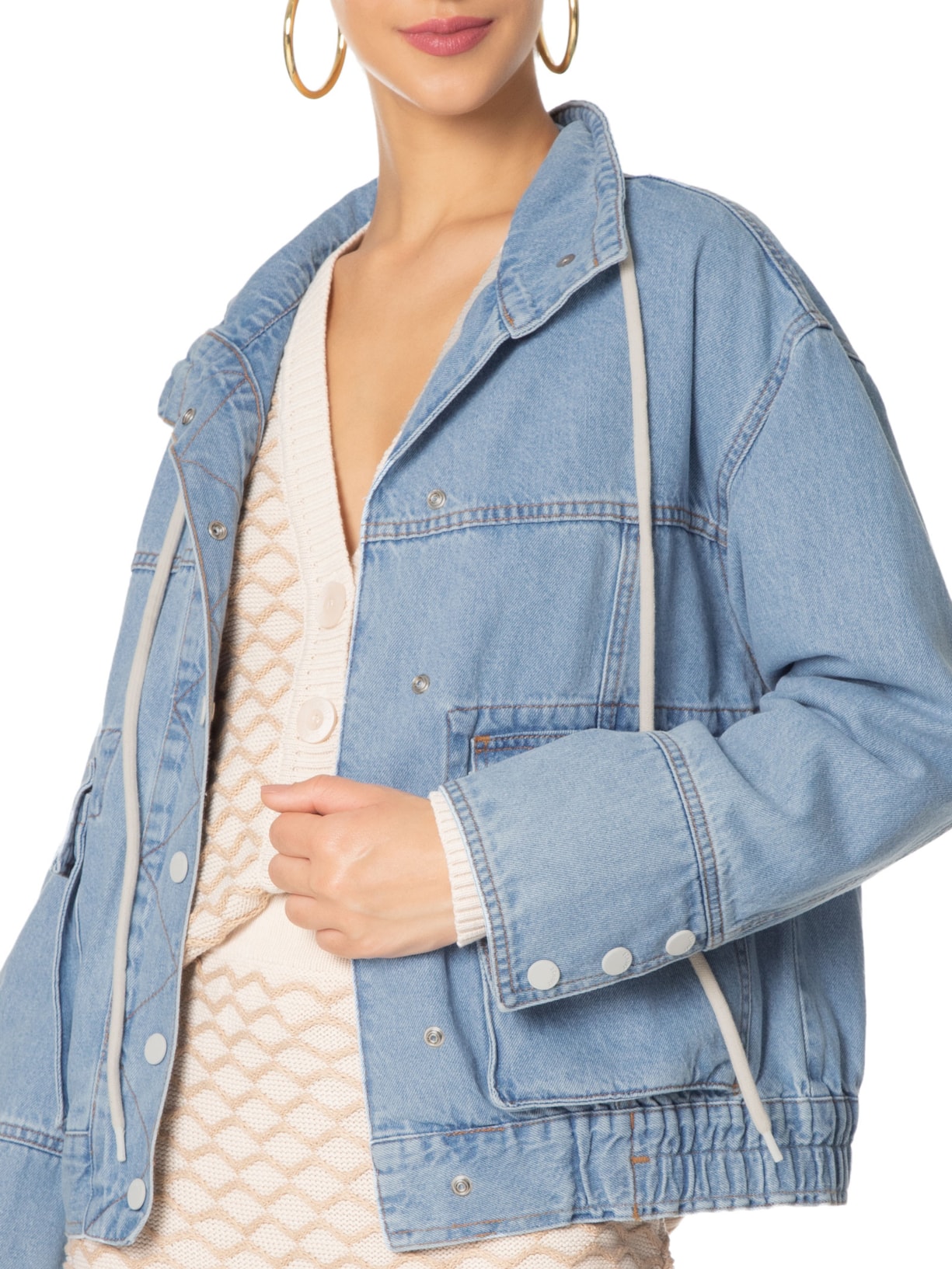 Jaqueta Feminina Yohana Jeans Azul Schutz