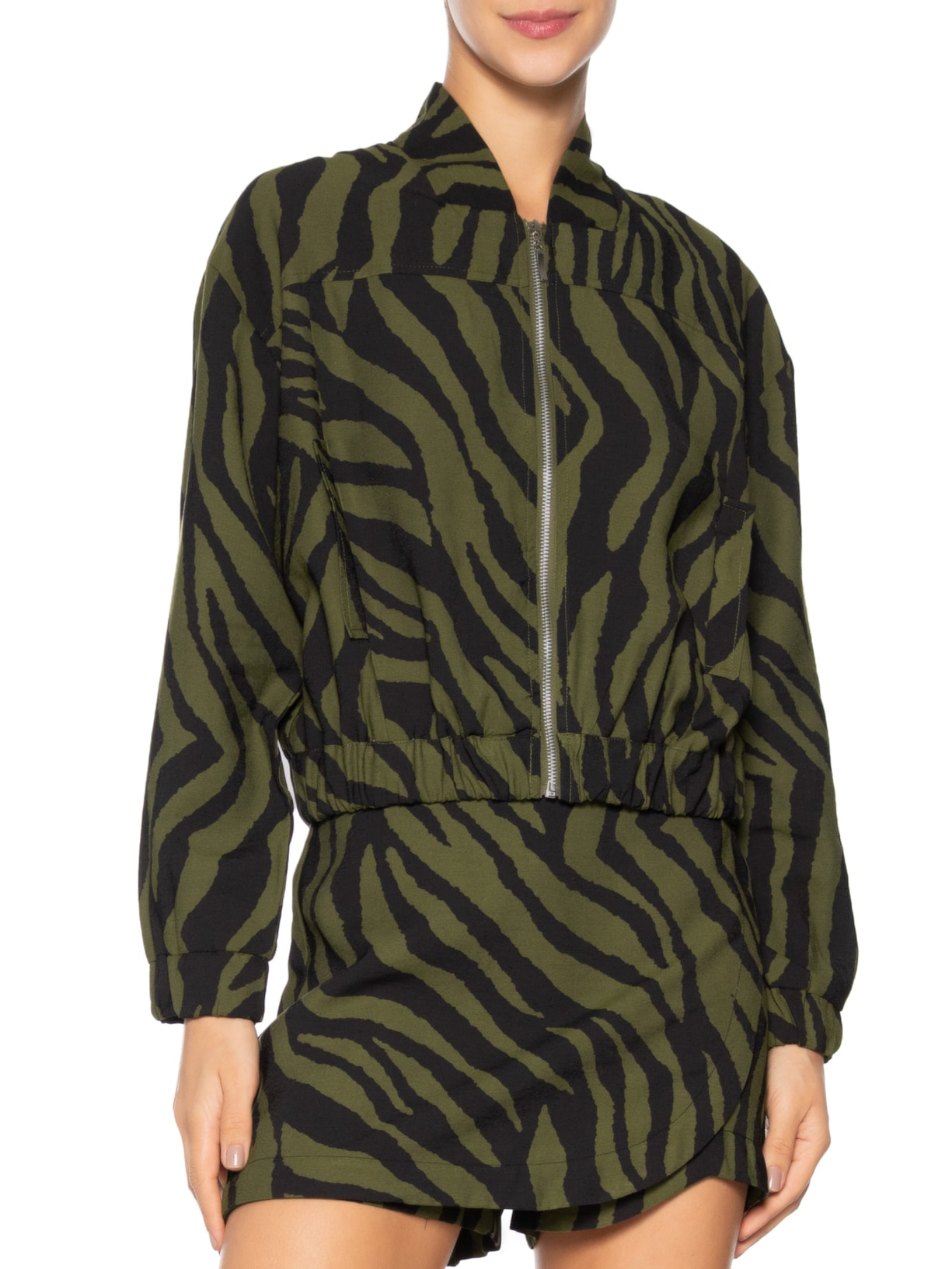 Jaqueta Feminina Zebra Animal Print  Market 33