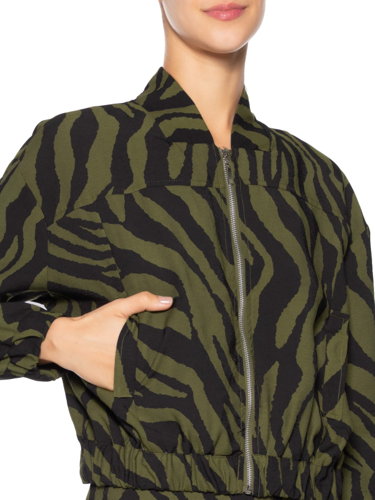 Jaqueta Feminina Zebra Animal Print  Market 33