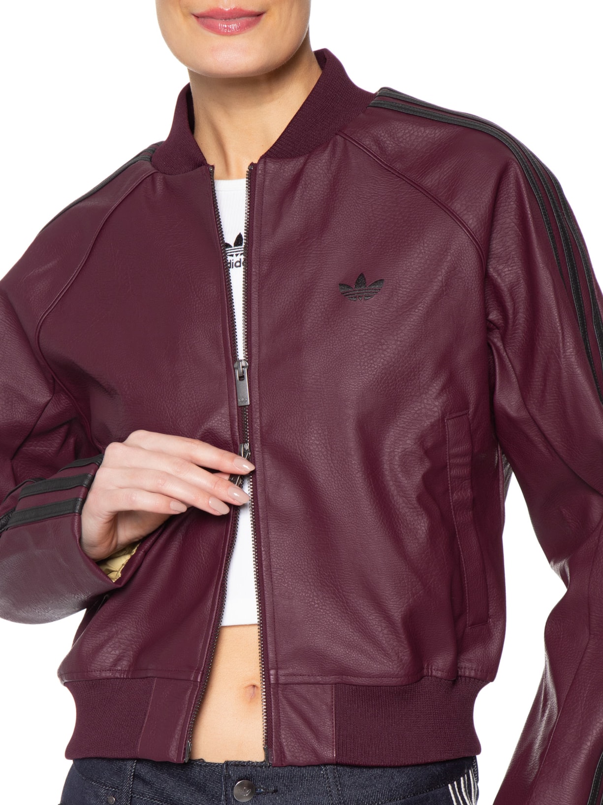 Jaqueta Feminino Adicolor Vermelho Adidas Originals