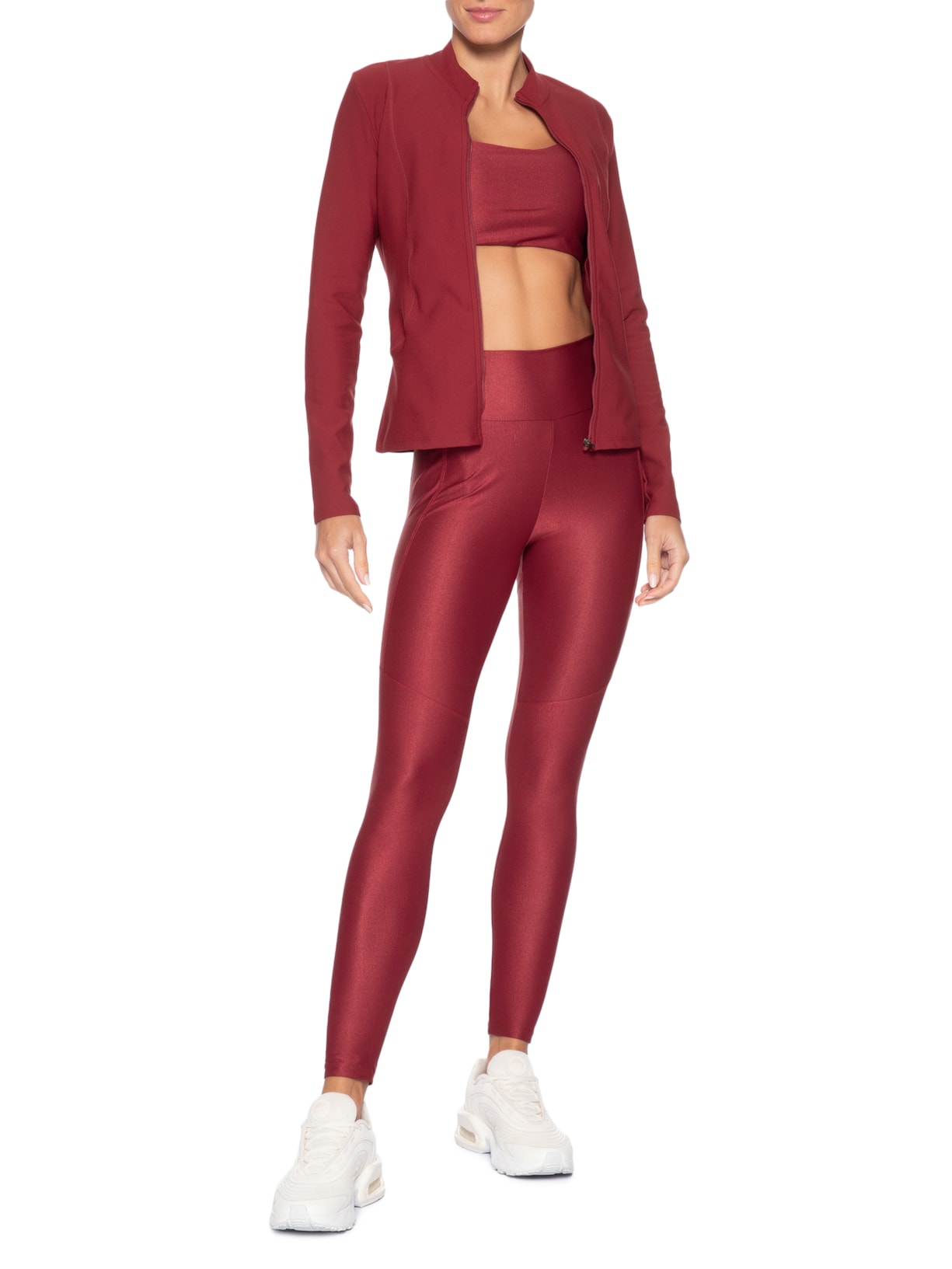 Jaqueta Feminino Neopren Line Vermelho Live!