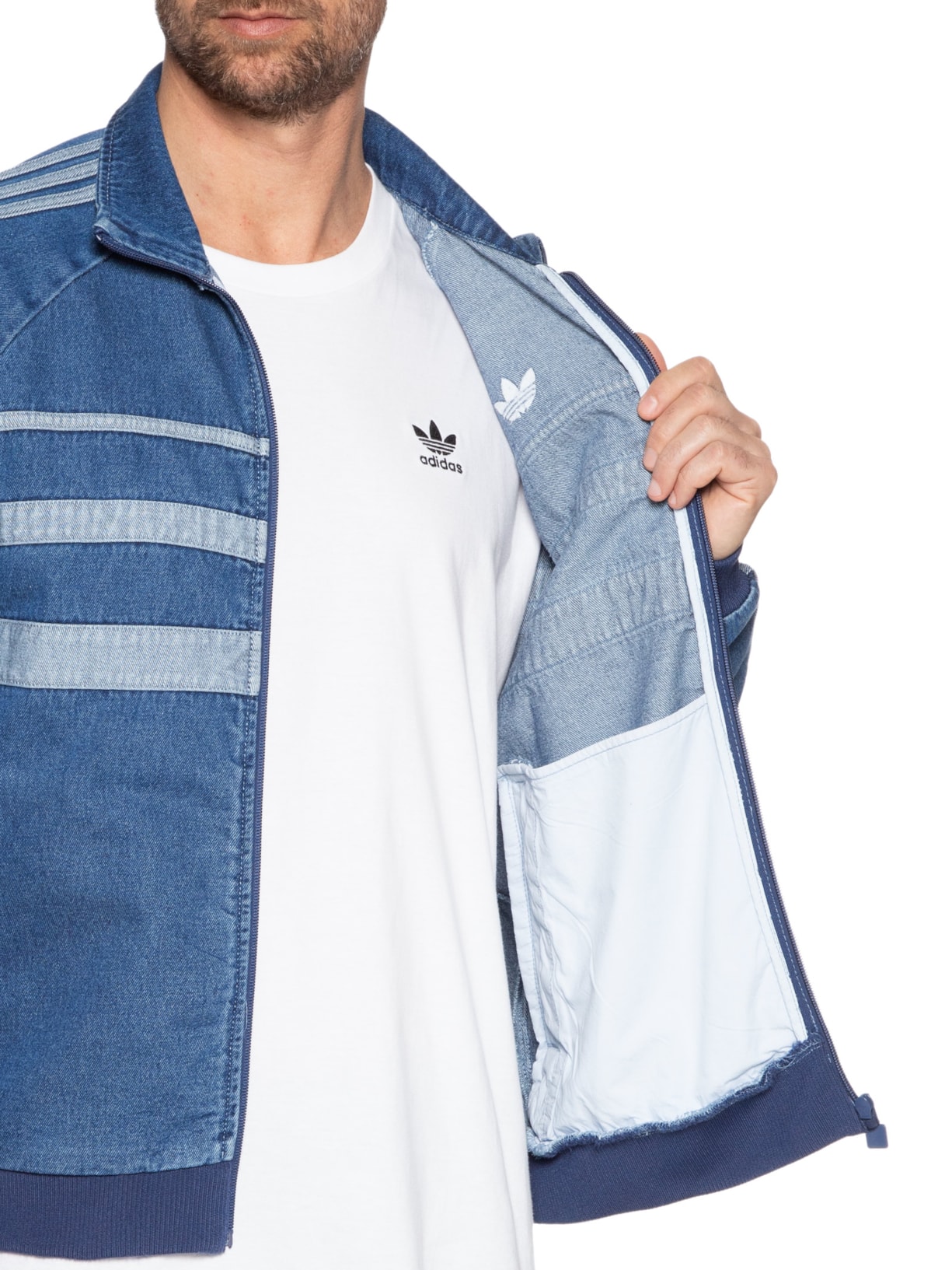 Jaqueta First TT Denim Azul Adidas Originals