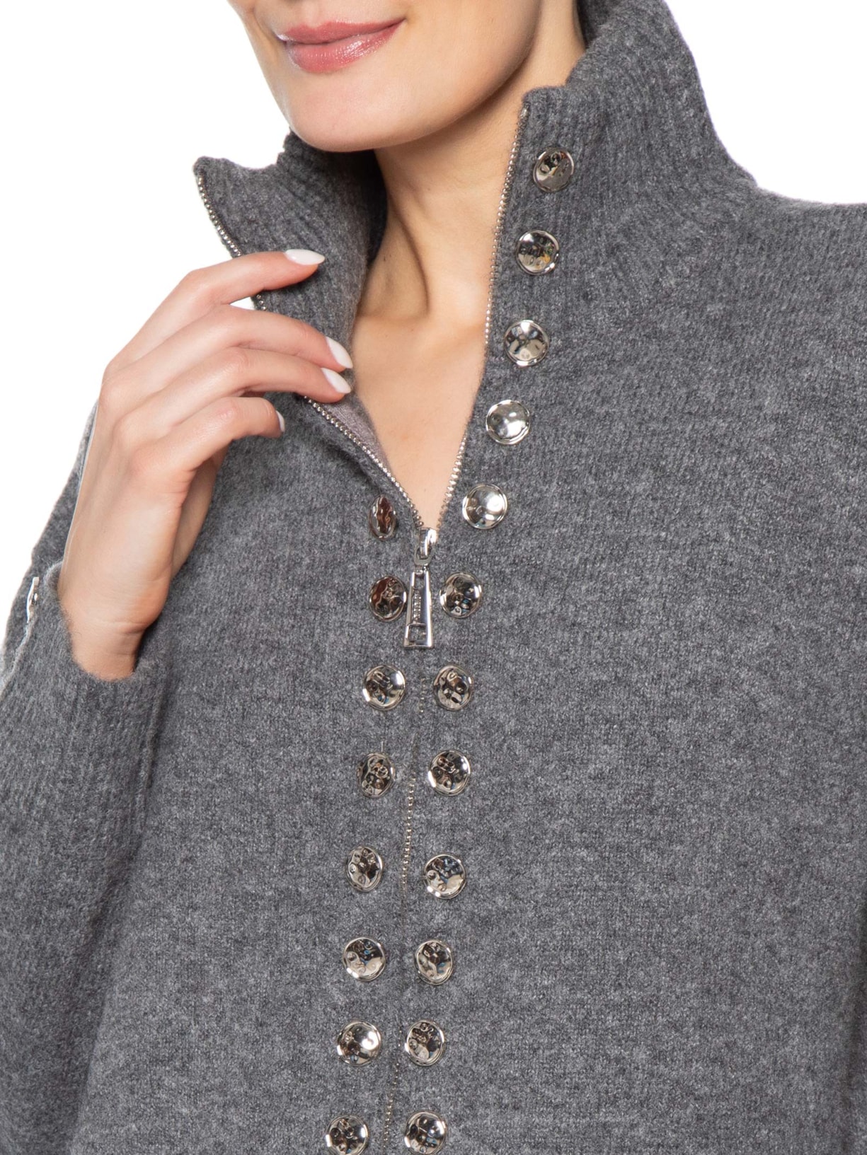 Jaqueta Helena Tricot Cinza Bo.bô + Helena Barbero