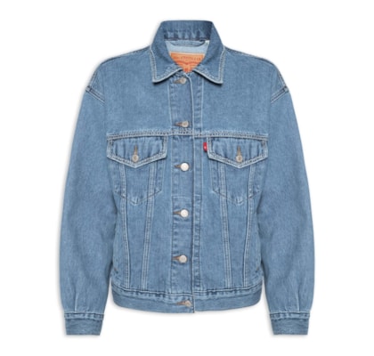 Jaqueta Jeans Feminina 90'S Trucker - Azul