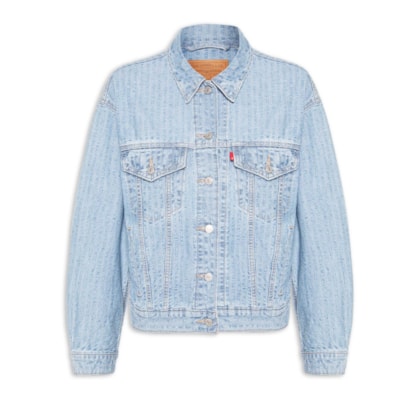 Jaqueta Jeans Feminina 90'S Trucker - Azul