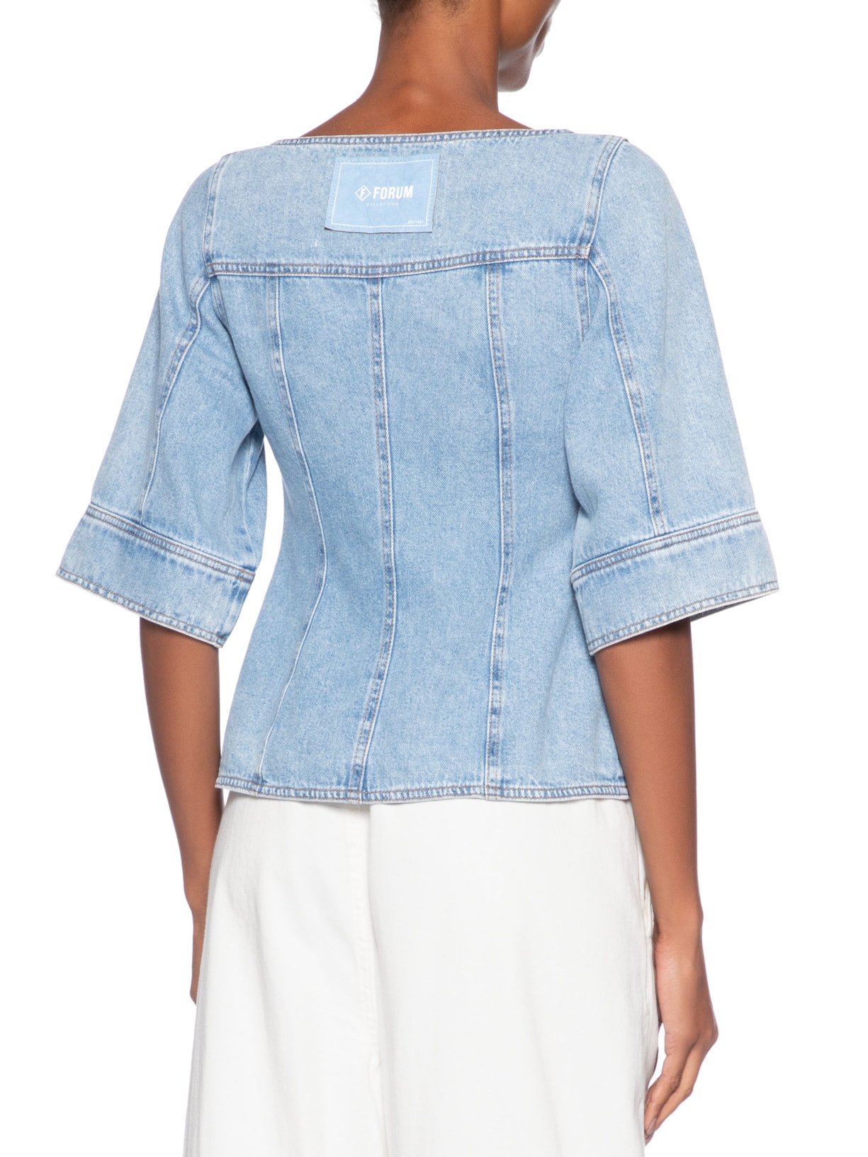 Jaqueta Jeans Feminina Azul Forum