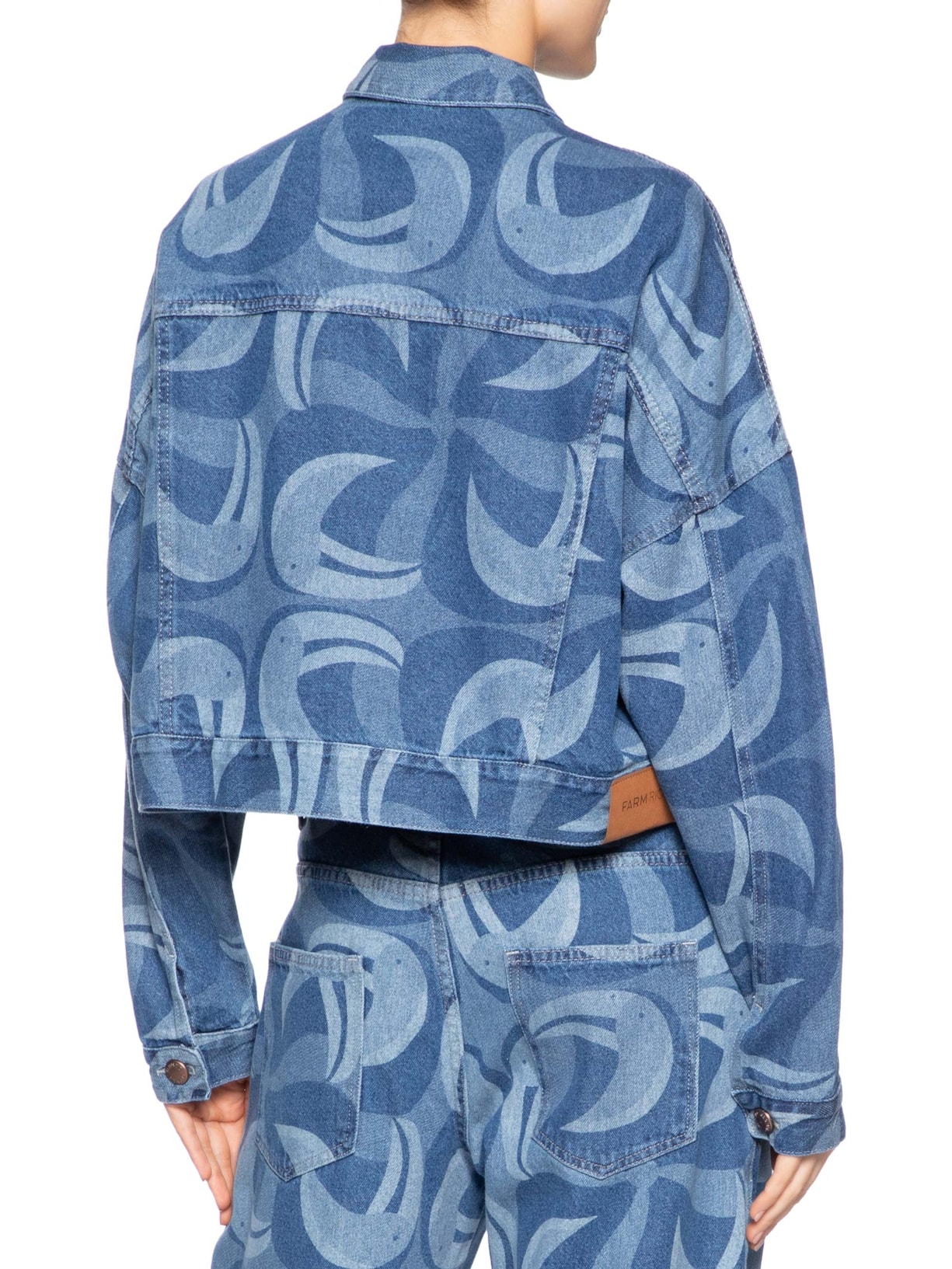 Jaqueta Jeans Feminina Laser Tuca Tropical – Azul Farm