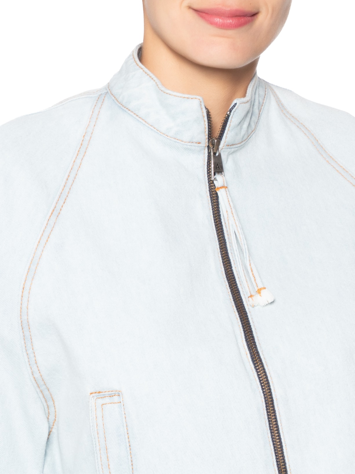 Jaqueta Jeans Feminina Lorelai Azul Andrea Bogosian