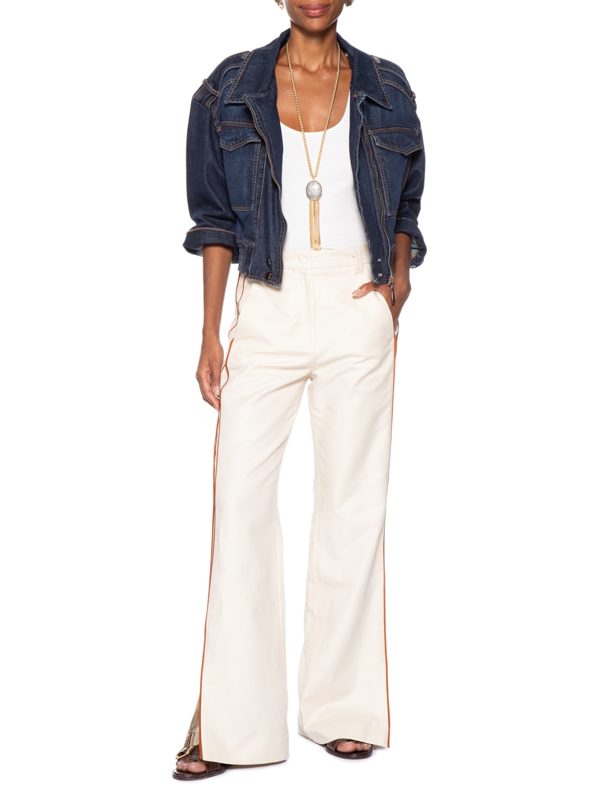 Jaqueta Jeans Feminina Perfecto Azul Animale