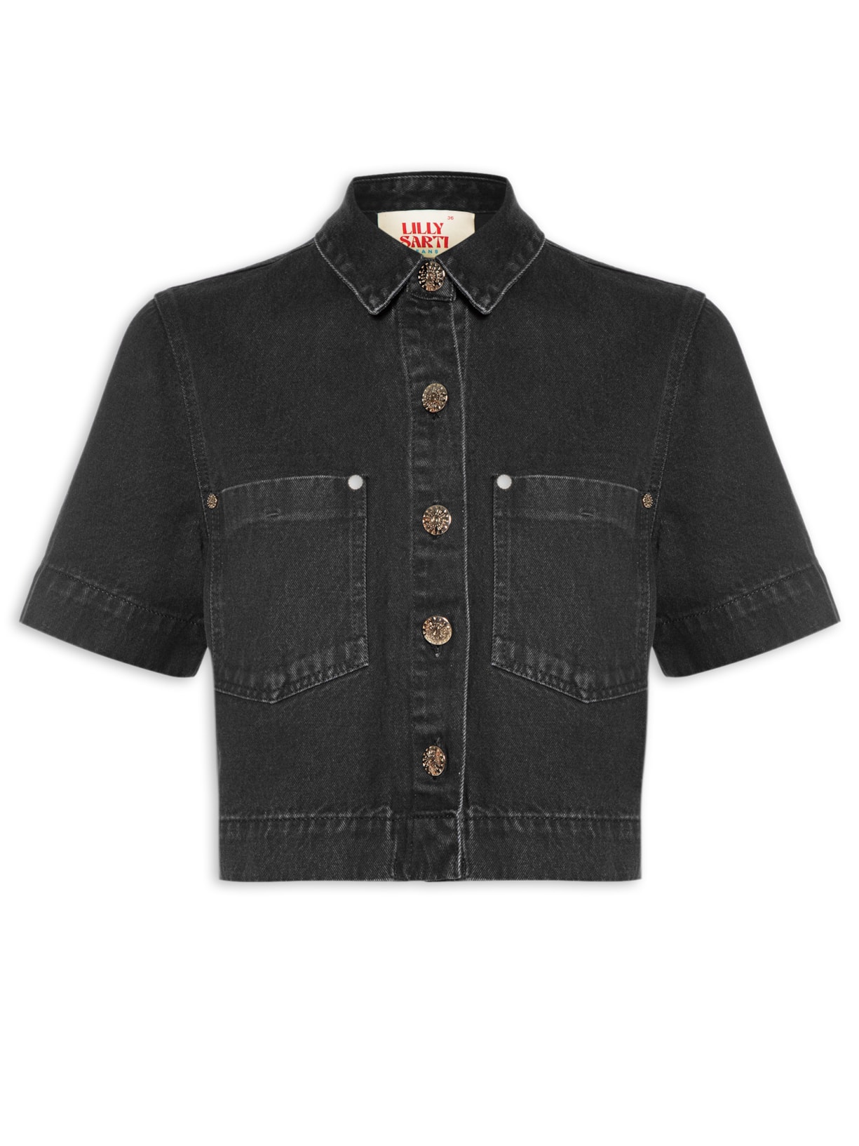 Jaqueta Jeans Feminina - Preto