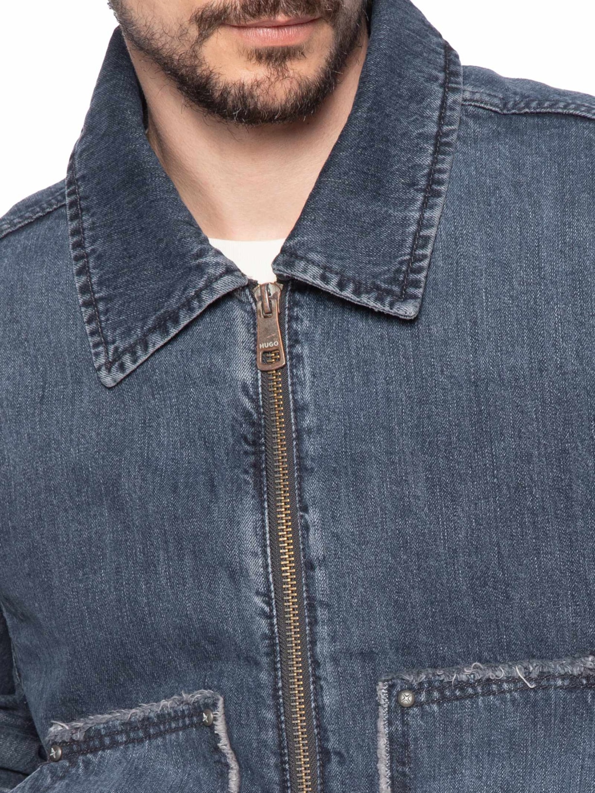 Jaqueta Jeans Masculina Chian Azul Hugo