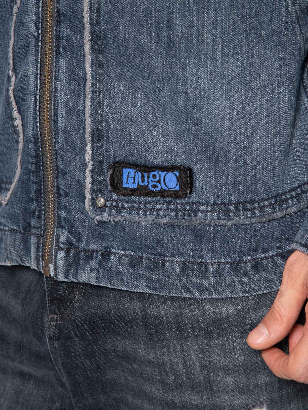 Jaqueta Jeans Masculina Chian Azul Hugo