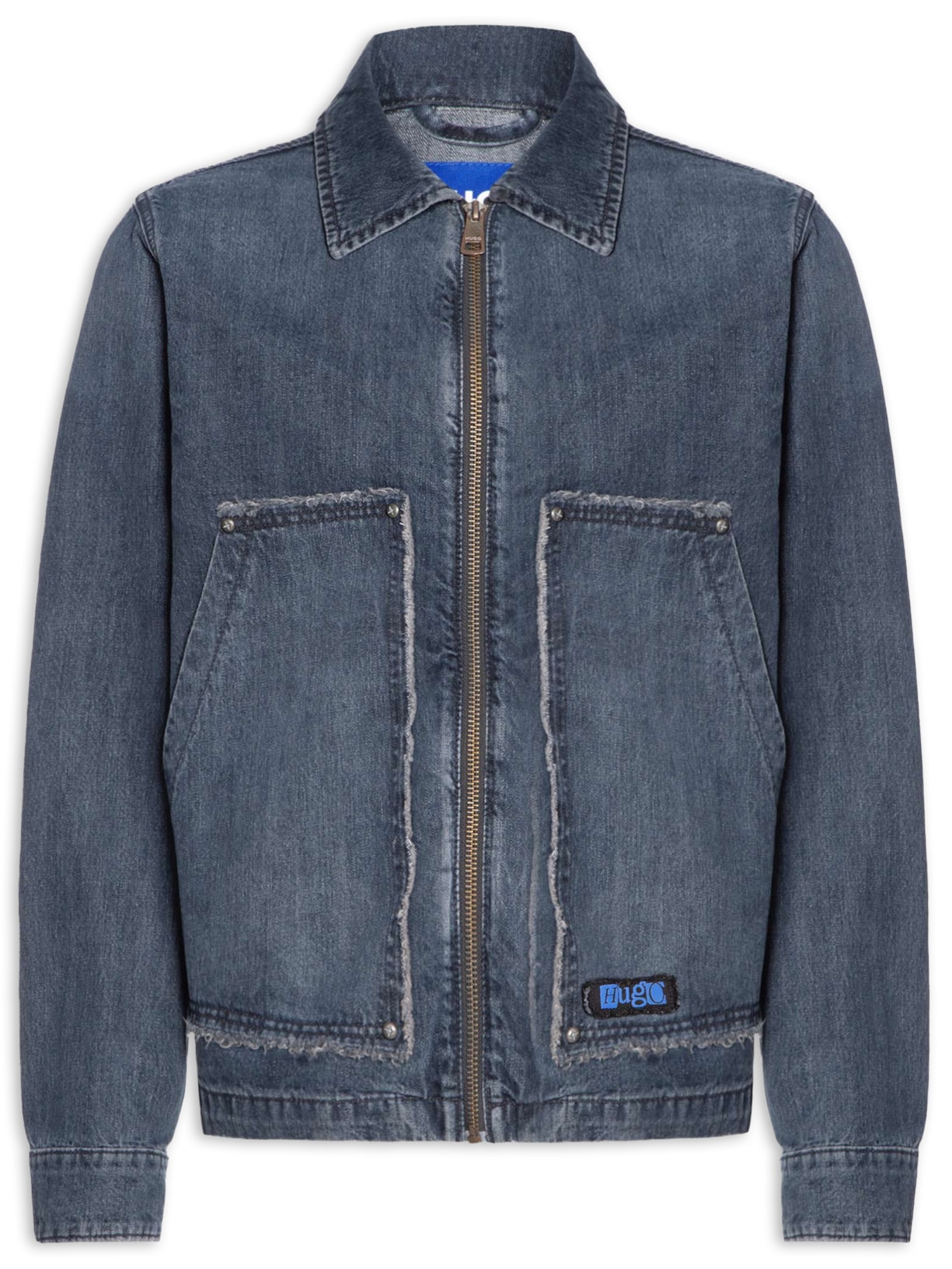 Jaqueta Jeans Masculina Chian Azul Hugo