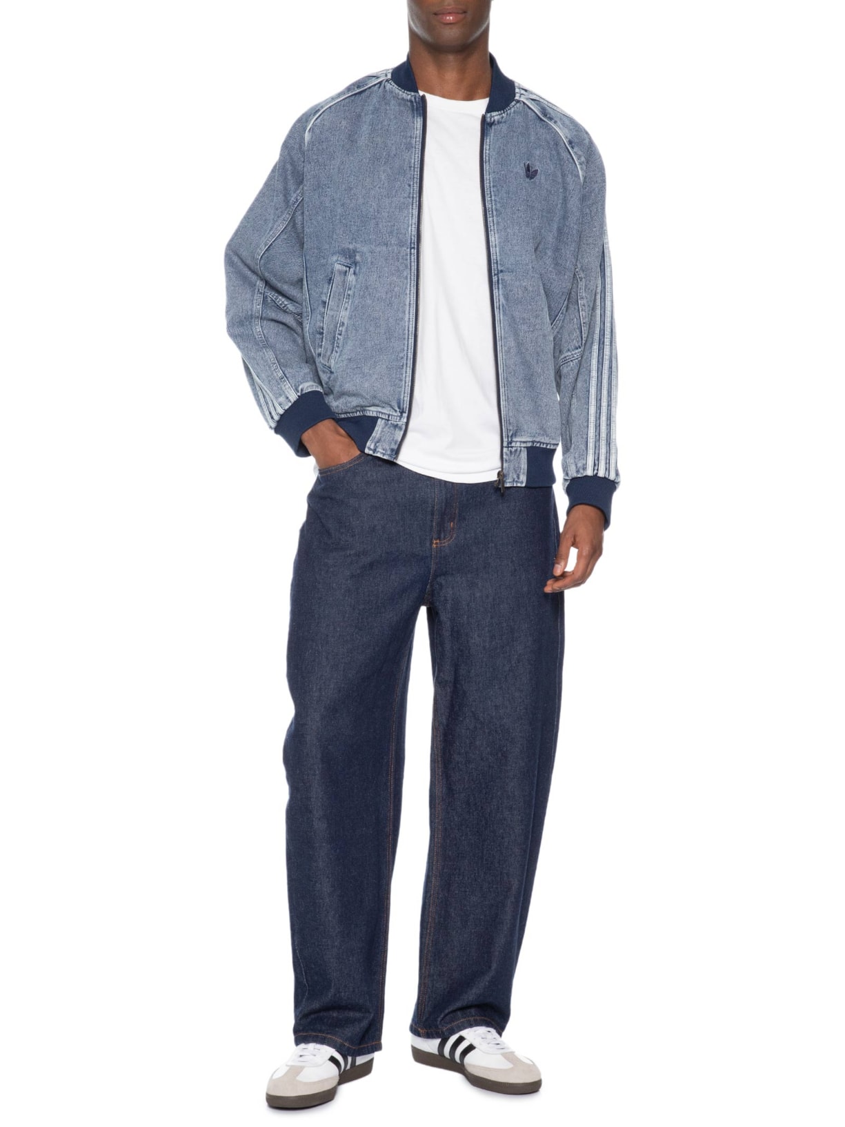 Jaqueta Jeans Masculina Classic Street Azul Adidas Originals