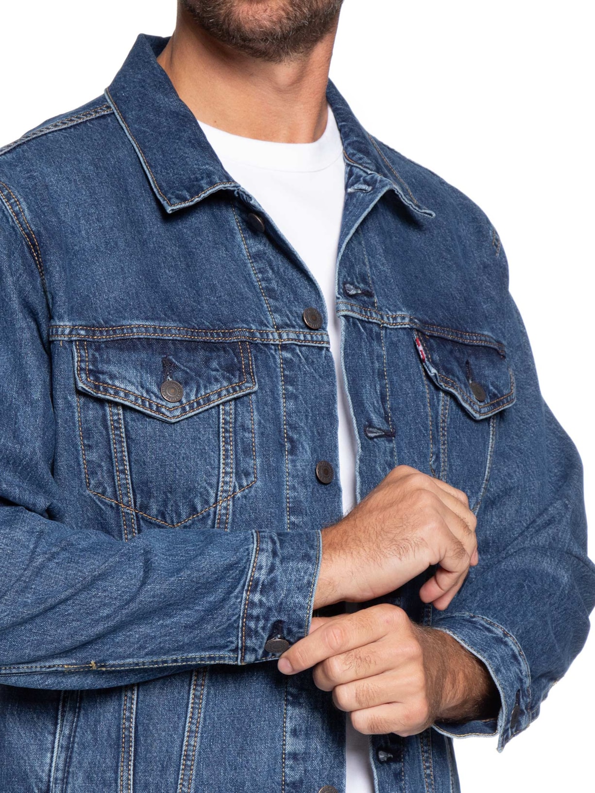 Jaqueta Jeans Masculina Relaxed Fit Trucker Azul Levi's