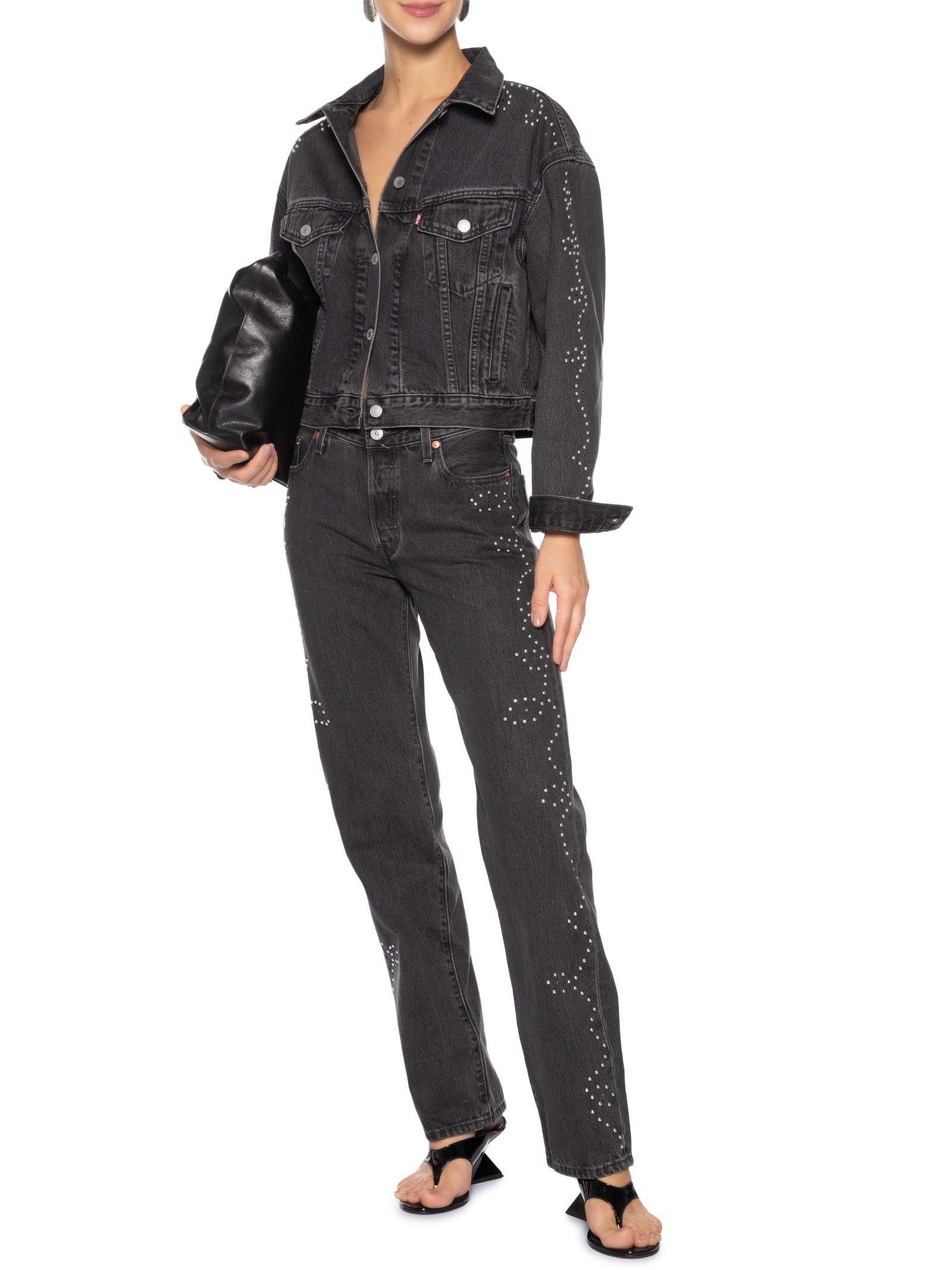 Levi's + Beyonce - Jaqueta Jeans Shrunken 90S No Pleat - Preto