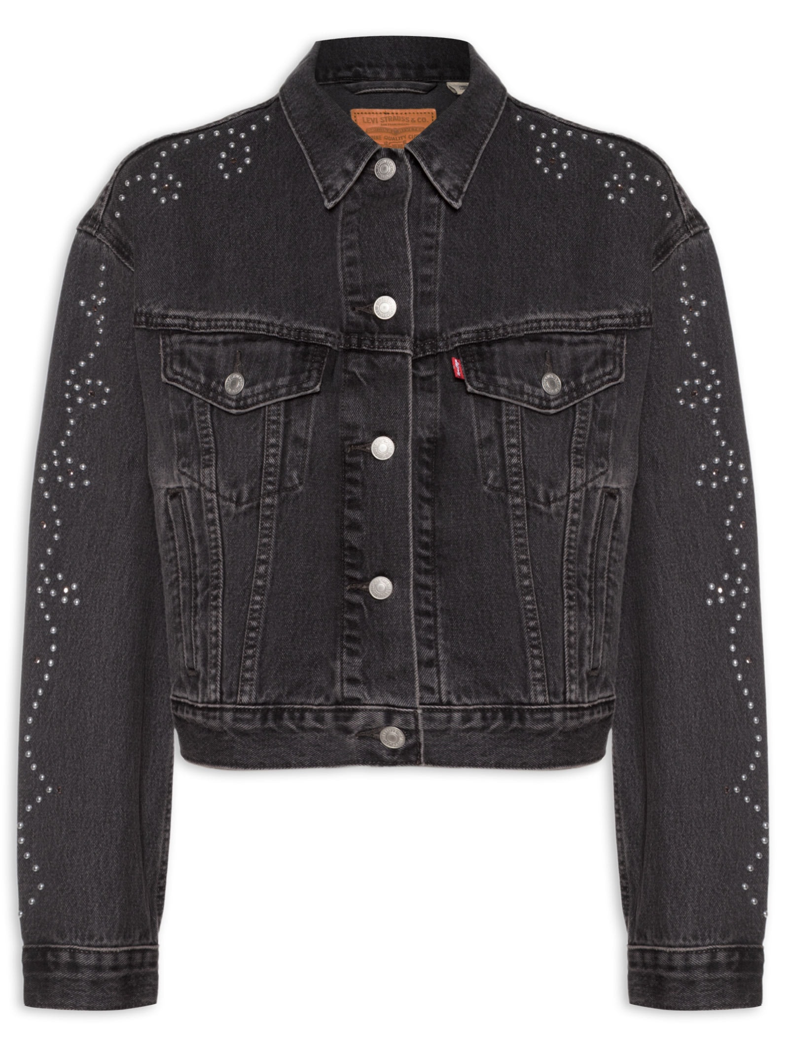 Levi's + Beyonce - Jaqueta Jeans Shrunken 90S No Pleat - Preto