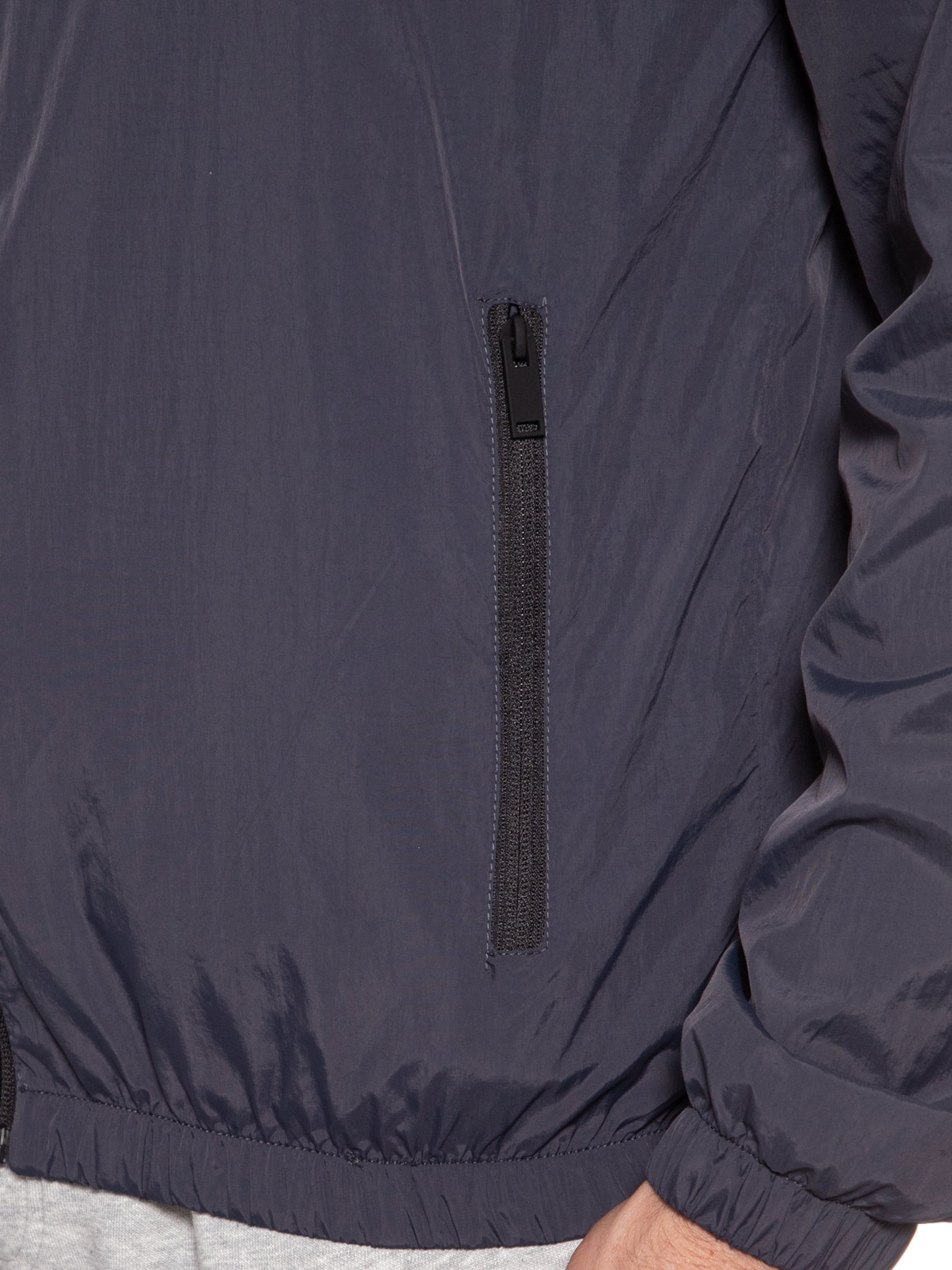 Jaqueta Masculia Corta Vento Com Capuz Azul '2 Essential